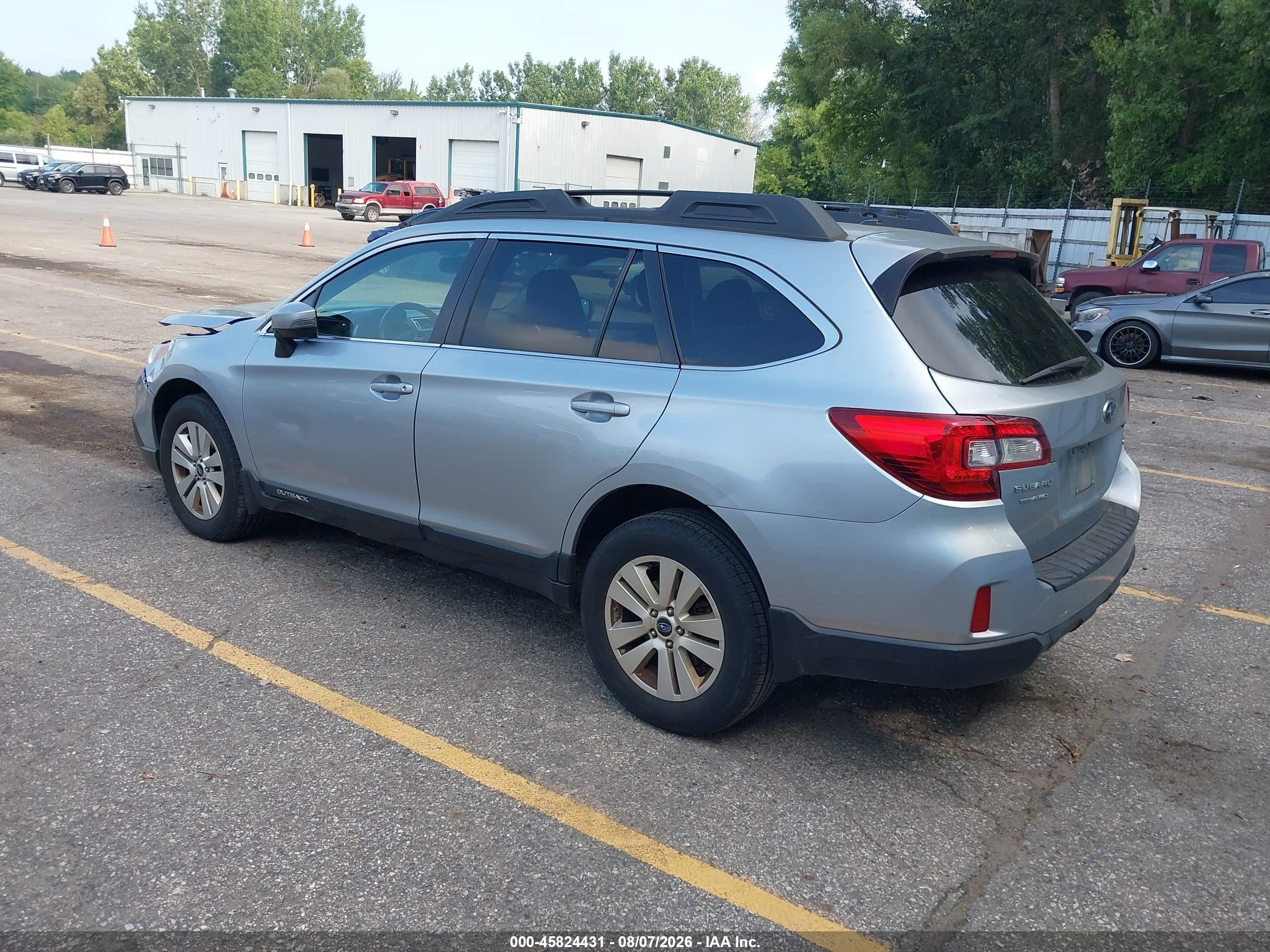 2015 Subaru Outback 2.5i Premium Light Blue vin: 4S4BSBFC2F3289370