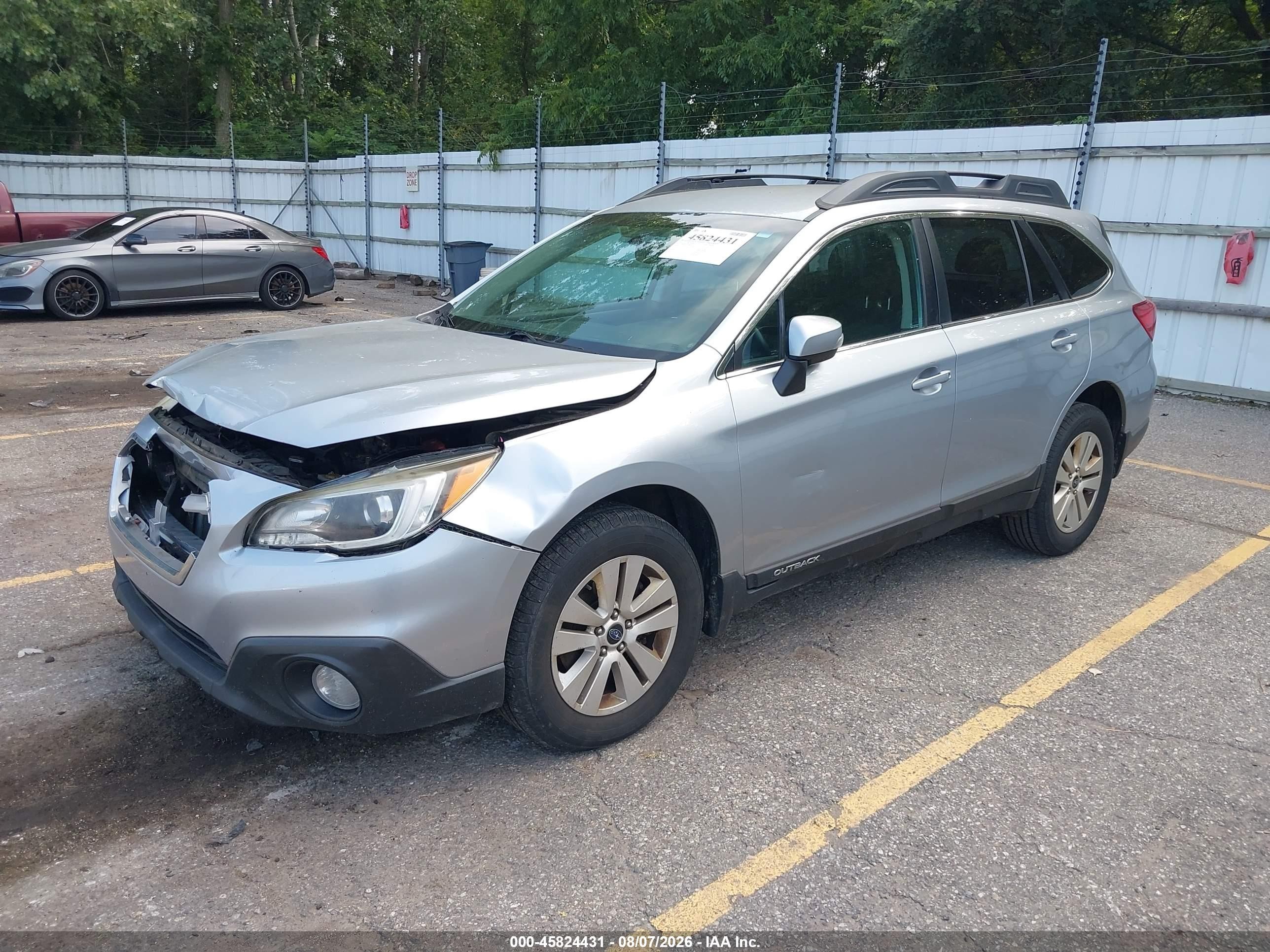 2015 Subaru Outback 2.5i Premium Light Blue vin: 4S4BSBFC2F3289370