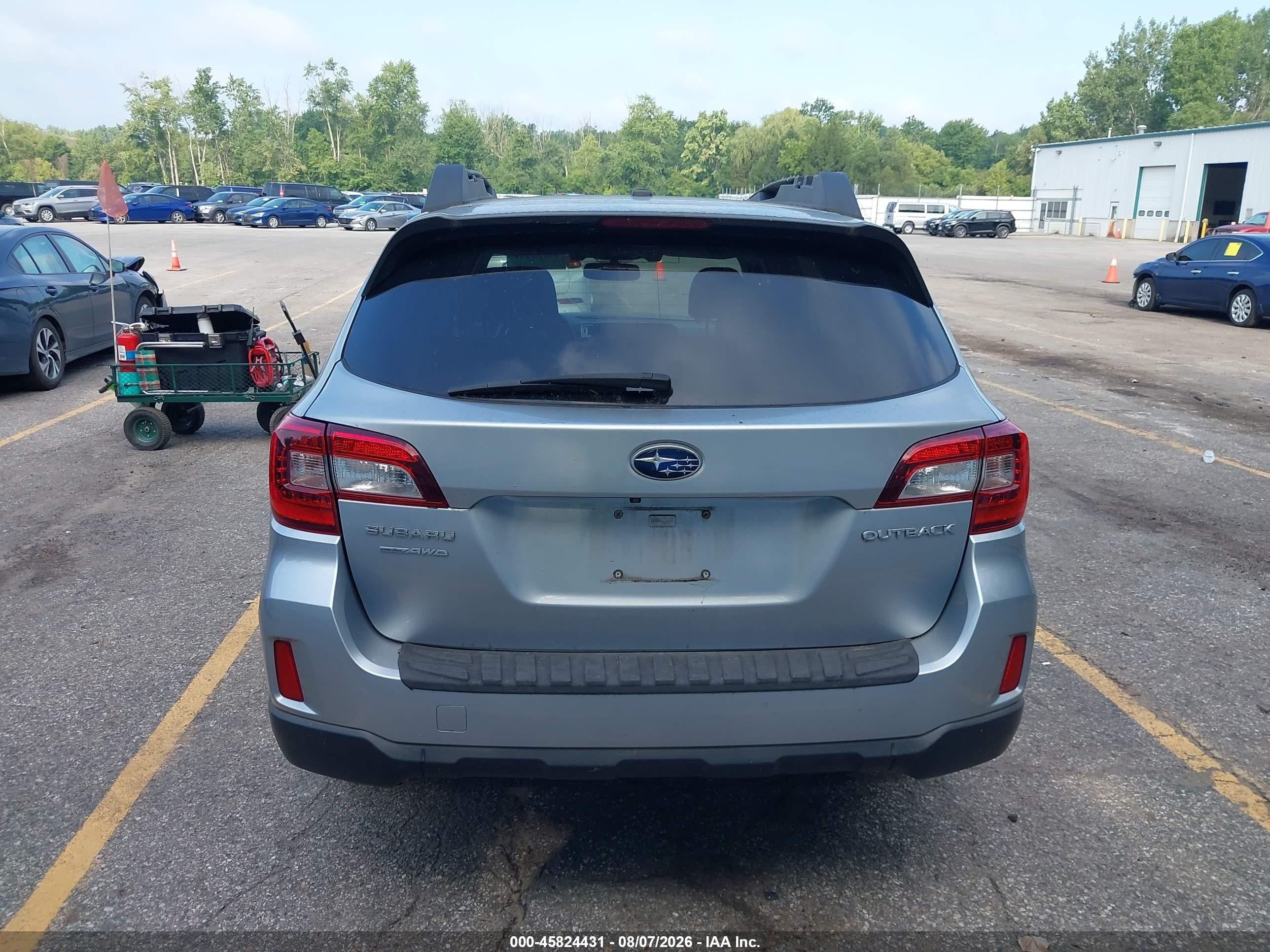 2015 Subaru Outback 2.5i Premium Light Blue vin: 4S4BSBFC2F3289370