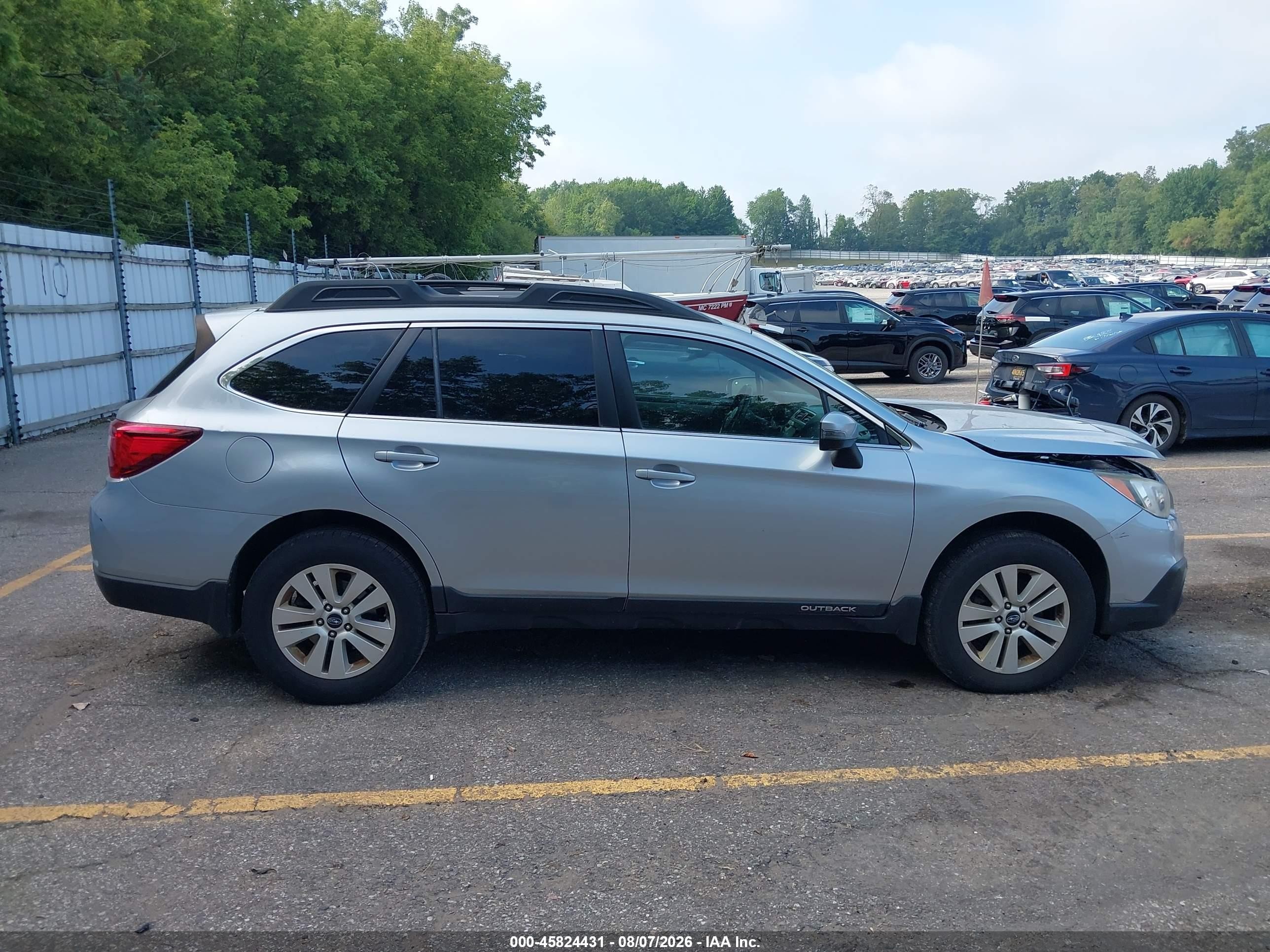 2015 Subaru Outback 2.5i Premium Light Blue vin: 4S4BSBFC2F3289370