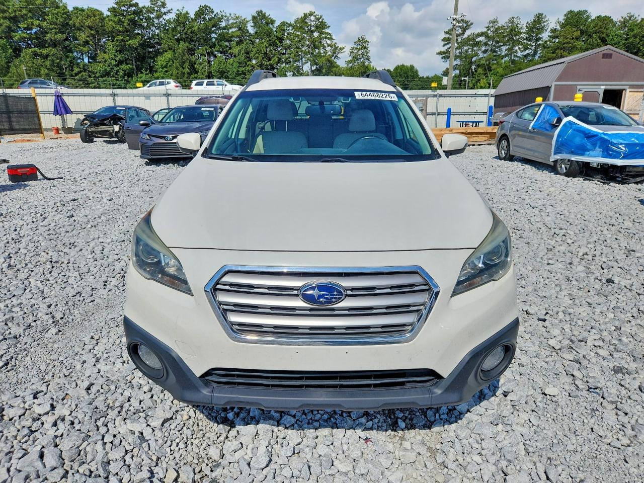 2015 Subaru Outback 2.5i Premium White vin: 4S4BSBFC2F3290146