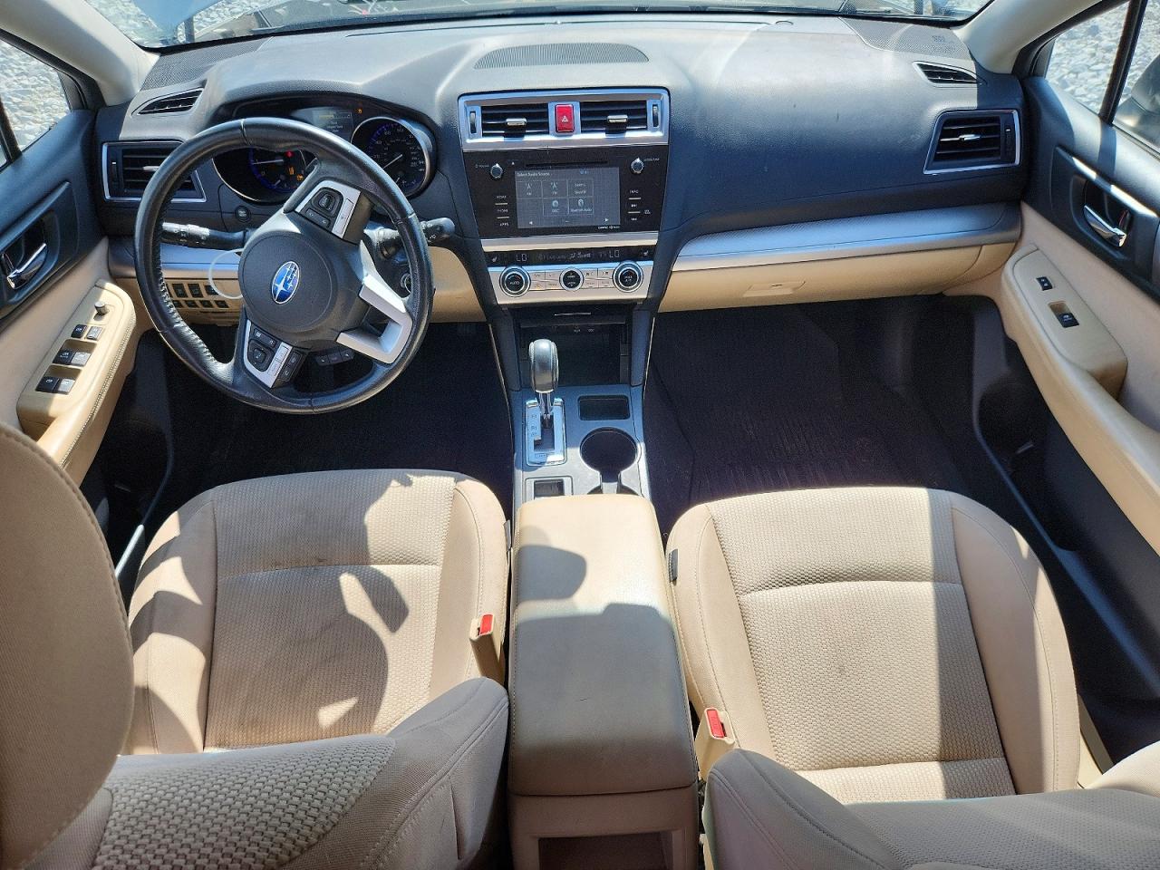 2015 Subaru Outback 2.5i Premium White vin: 4S4BSBFC2F3290146