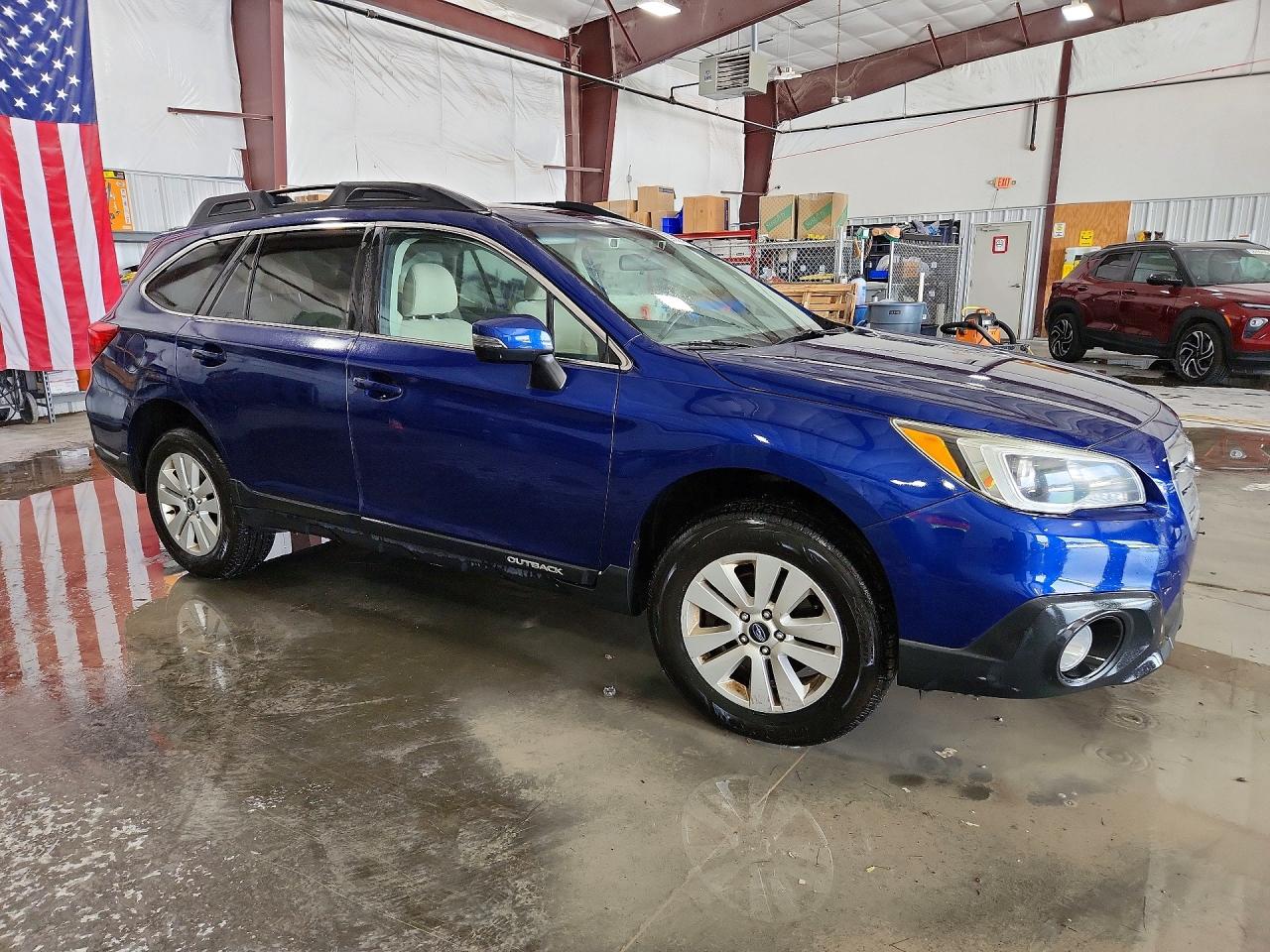 2015 Subaru Outback 2.5i Premium Blue vin: 4S4BSBFC3F3251503