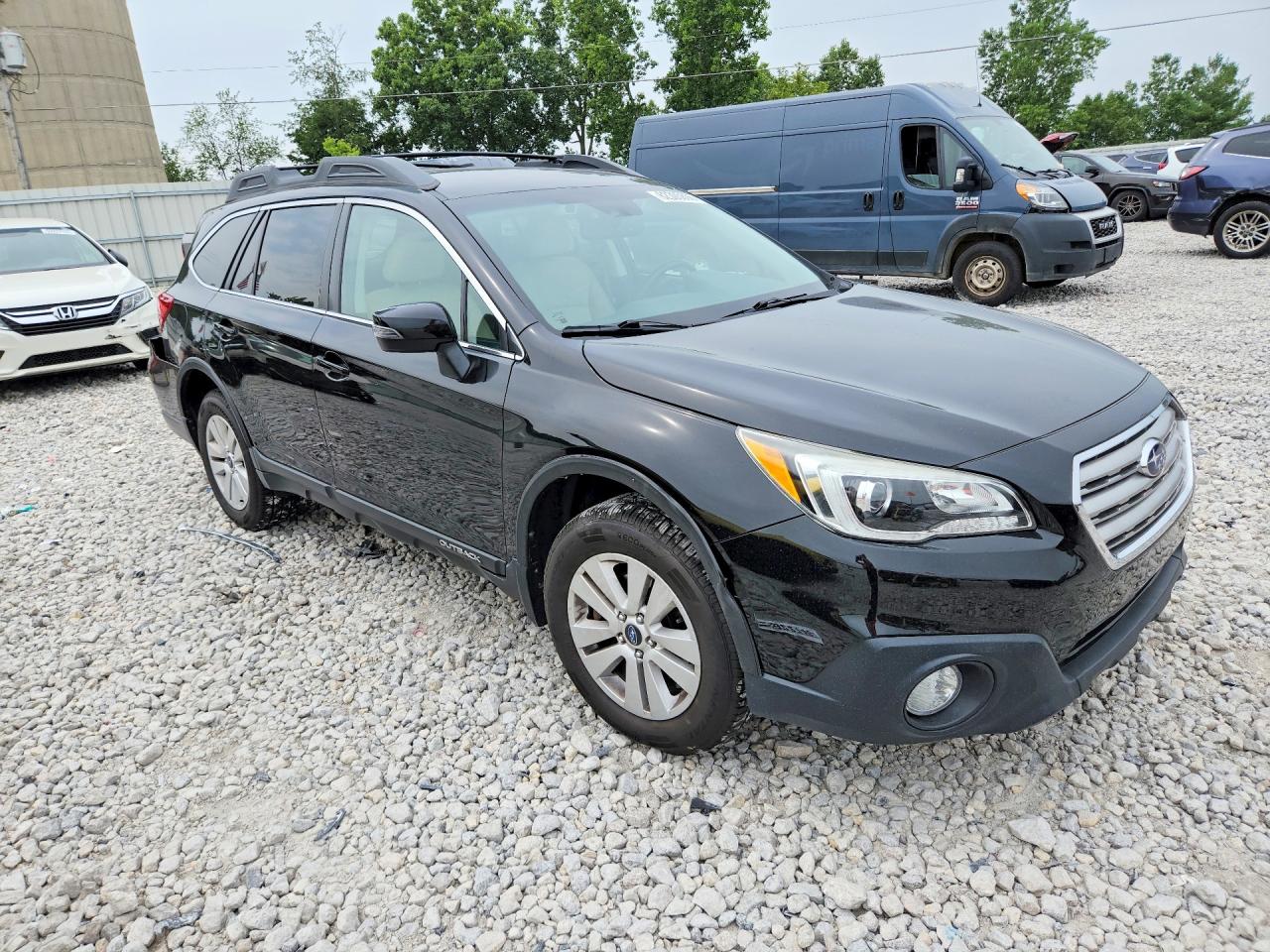 2015 Subaru Outback 2.5i Premium Black vin: 4S4BSBFC3F3275042