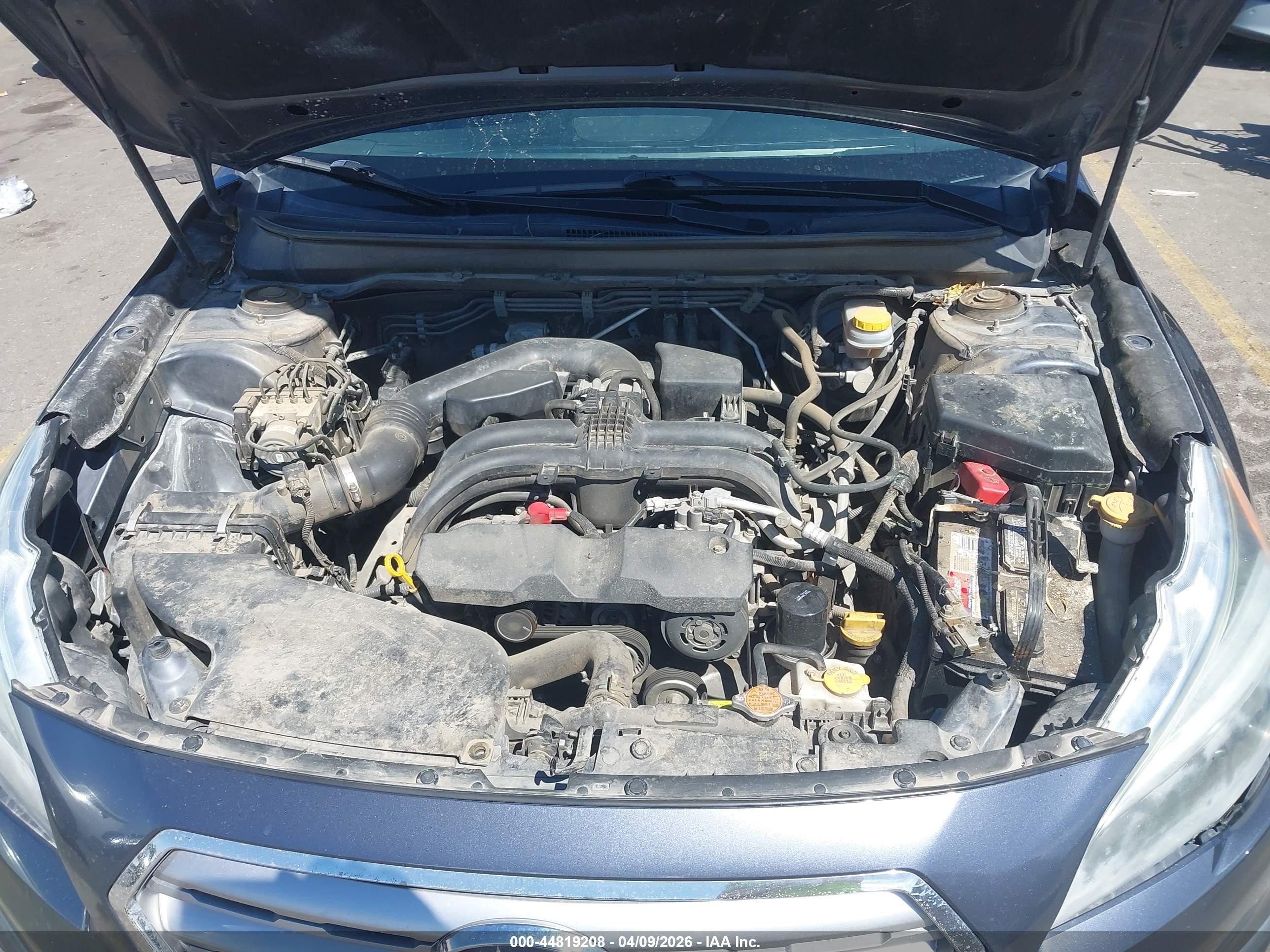 2015 Subaru Outback 2.5i Premium Gray vin: 4S4BSBFC6F3270482