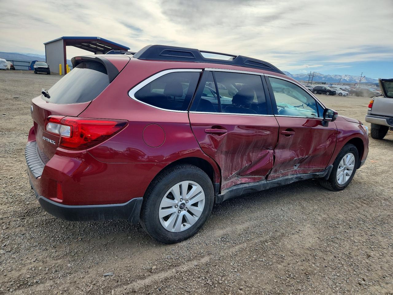 2015 Subaru Outback 2.5i Premium Burgundy vin: 4S4BSBFC6F3293681