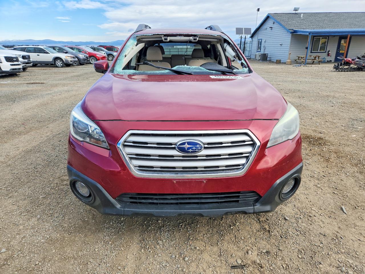 2015 Subaru Outback 2.5i Premium Burgundy vin: 4S4BSBFC6F3293681