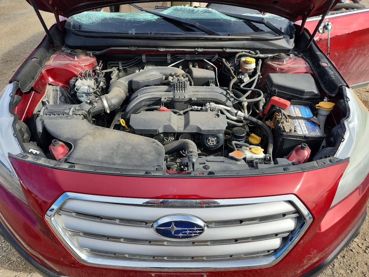 2015 Subaru Outback 2.5i Premium Burgundy vin: 4S4BSBFC6F3293681