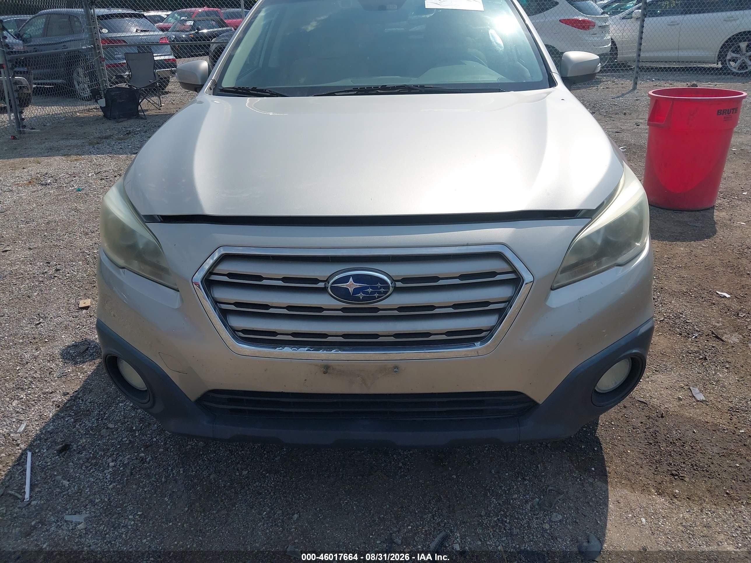 2015 Subaru Outback 2.5i Premium Champagne vin: 4S4BSBFC7F3264903
