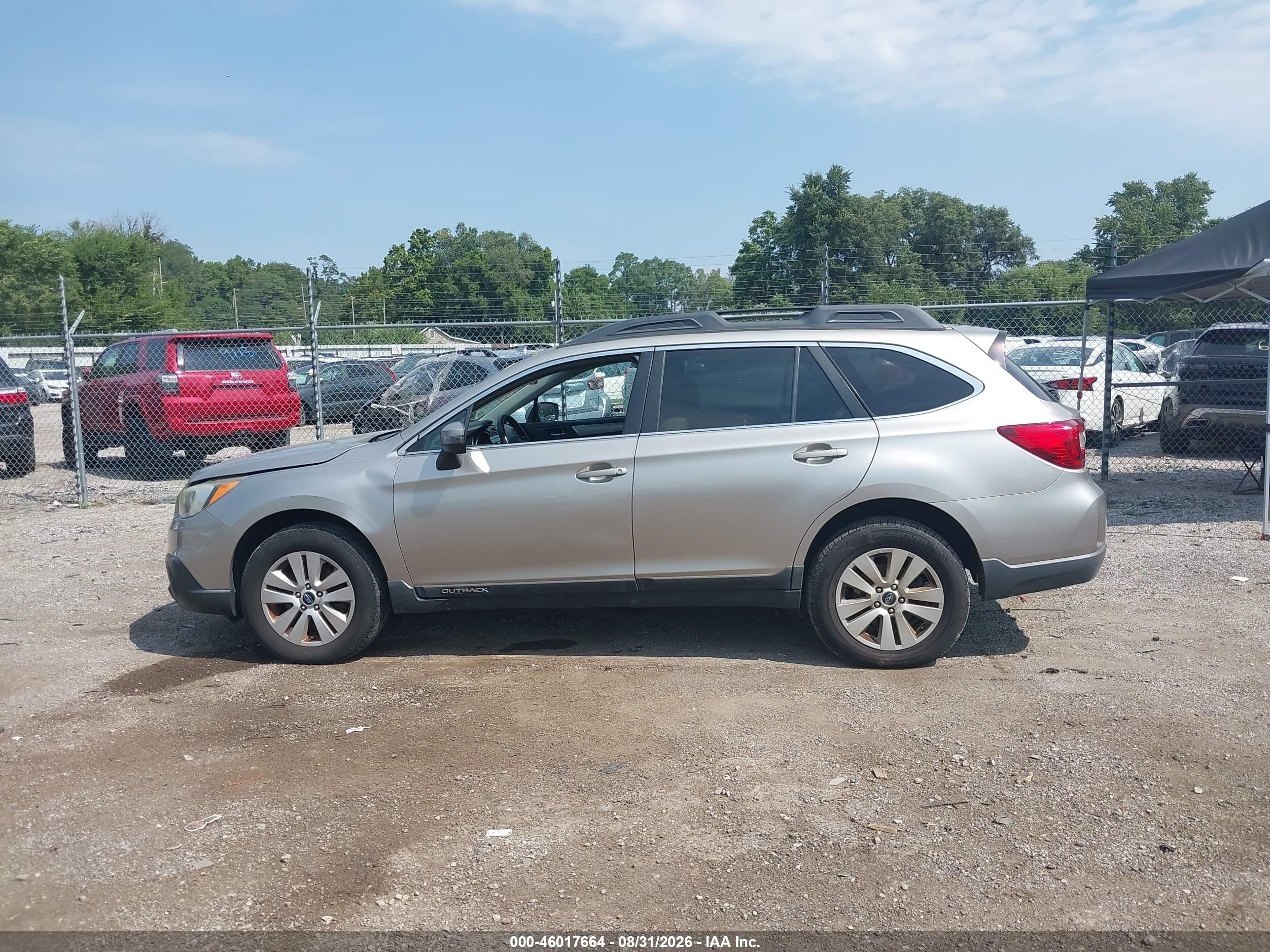 2015 Subaru Outback 2.5i Premium Champagne vin: 4S4BSBFC7F3264903