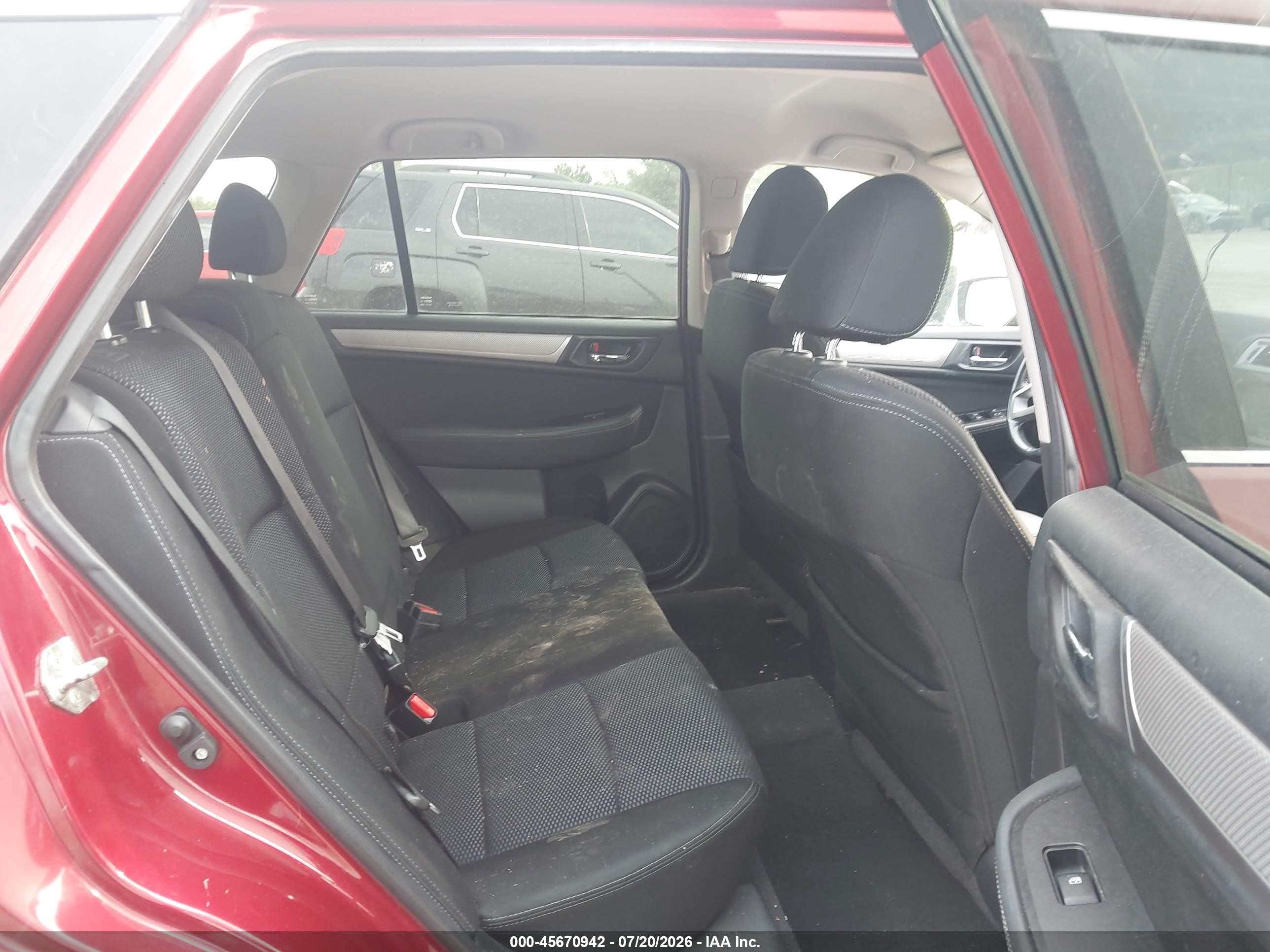 2015 Subaru Outback 2.5i Premium Красный vin: 4S4BSBFC7F3284102