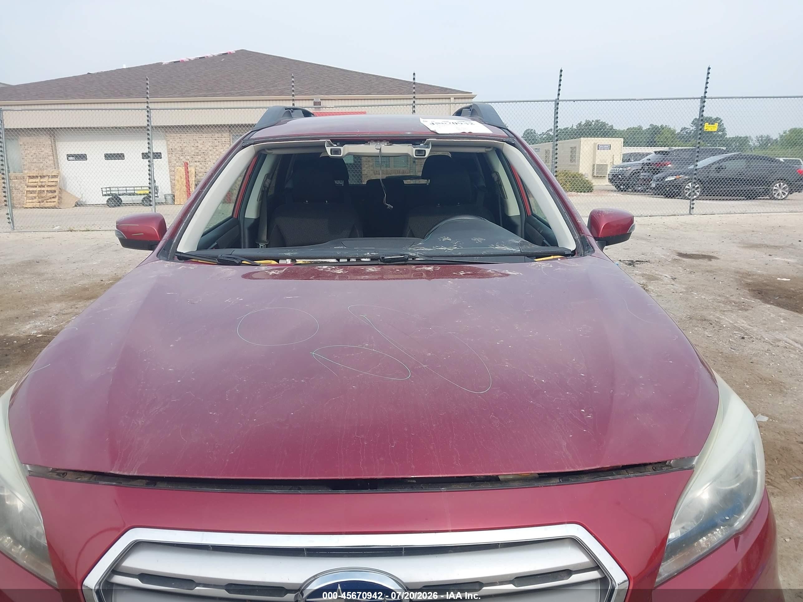 2015 Subaru Outback 2.5i Premium Красный vin: 4S4BSBFC7F3284102