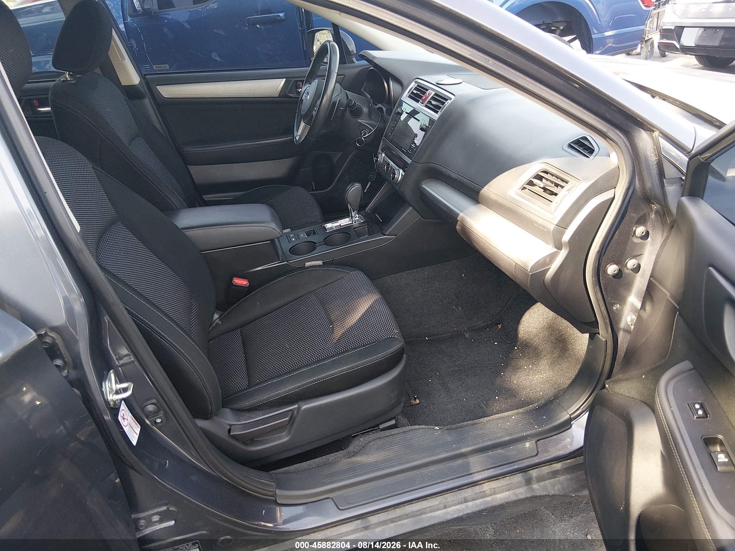 2015 Subaru Outback 2.5i Premium Gray vin: 4S4BSBFC8F3235149
