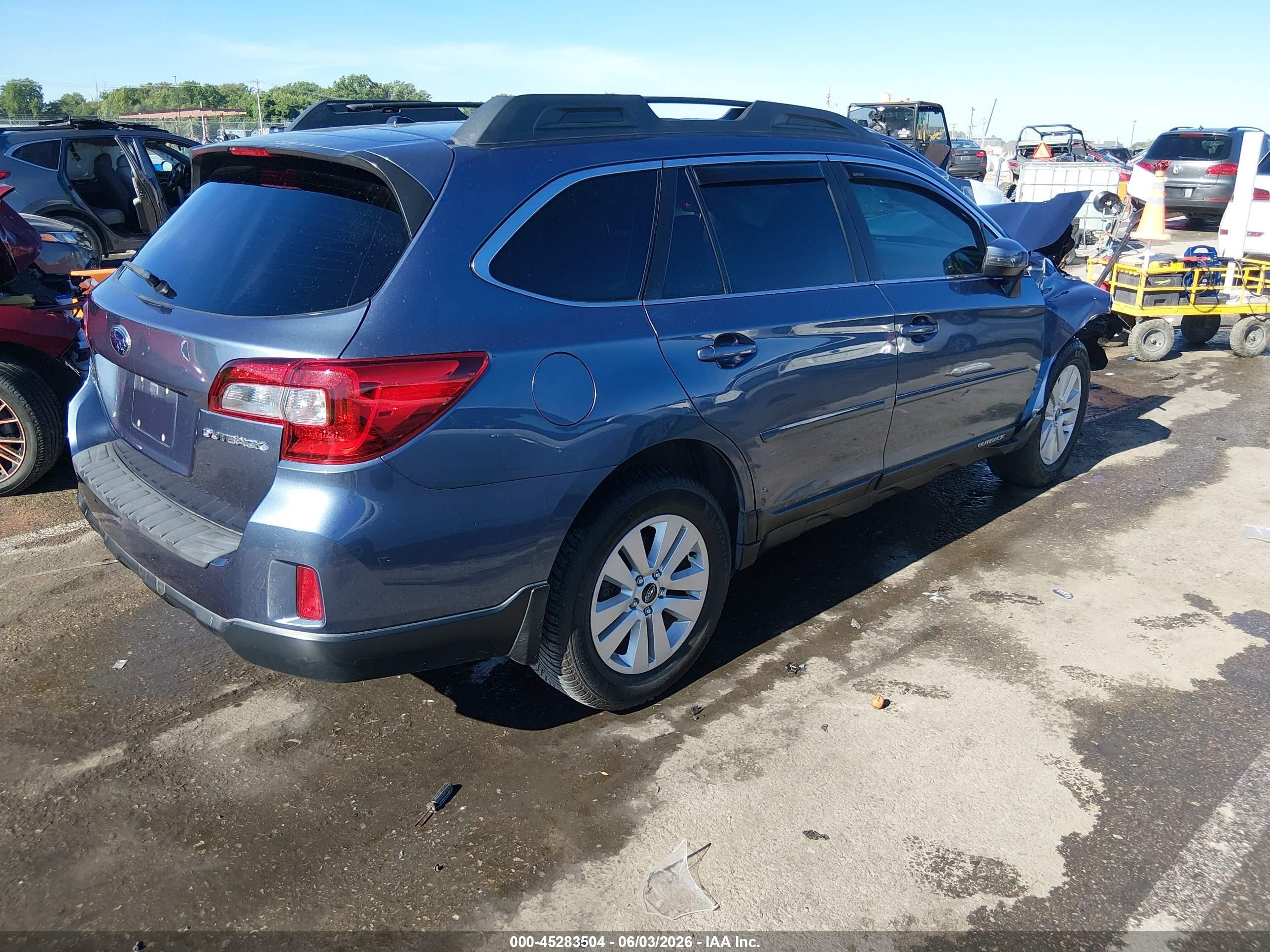 2015 Subaru Outback 2.5i Premium Blue vin: 4S4BSBFC9F3320128