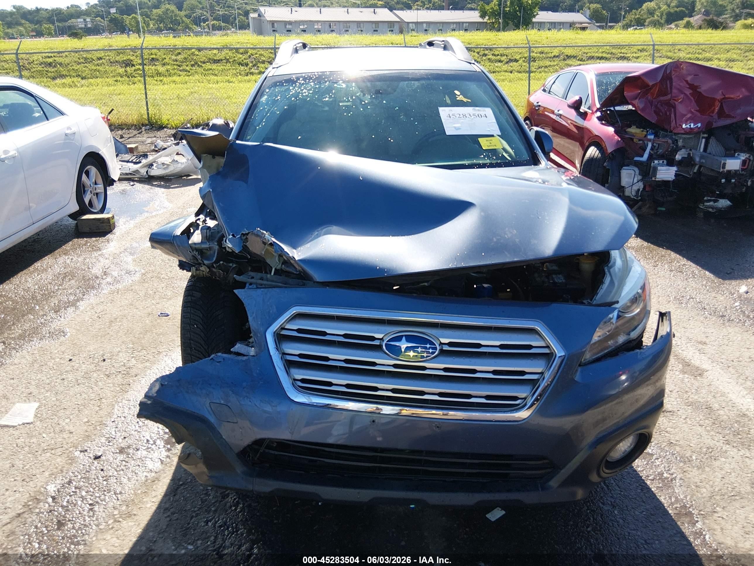 2015 Subaru Outback 2.5i Premium Blue vin: 4S4BSBFC9F3320128