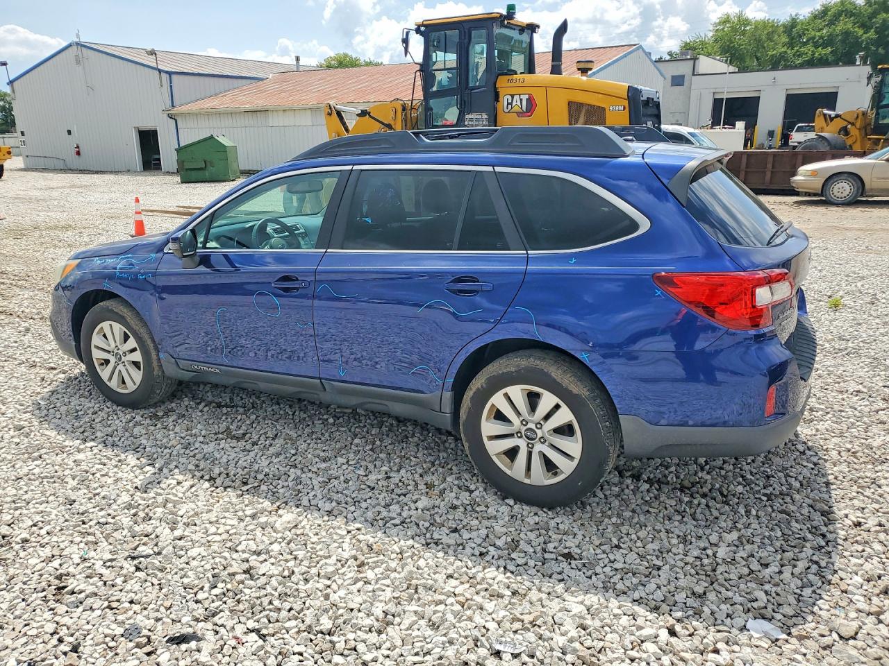 2015 Subaru Outback 2.5i Premium Blue vin: 4S4BSBHC1F3292628