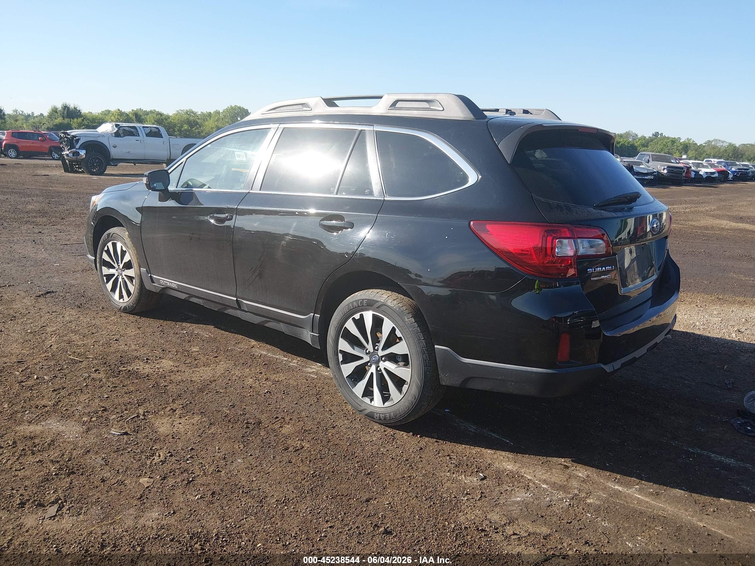 2015 Subaru Outback 2.5i Limited Black vin: 4S4BSBJC0F3328285