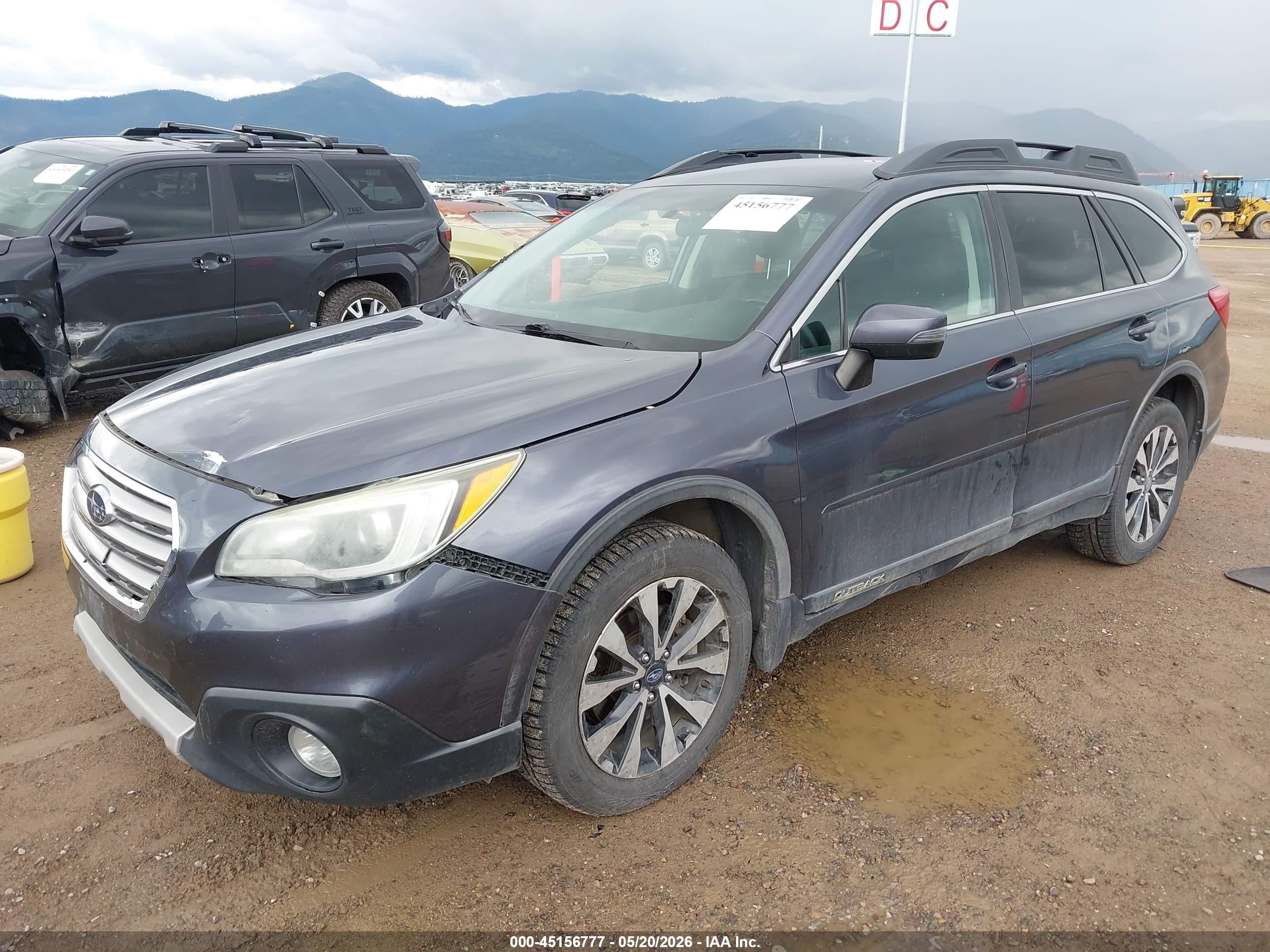 2015 Subaru Outback 2.5i Limited Blue vin: 4S4BSBJC4F3273890