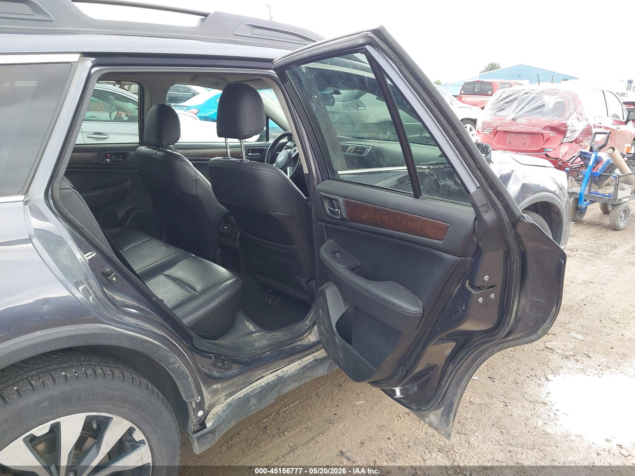 2015 Subaru Outback 2.5i Limited Blue vin: 4S4BSBJC4F3273890