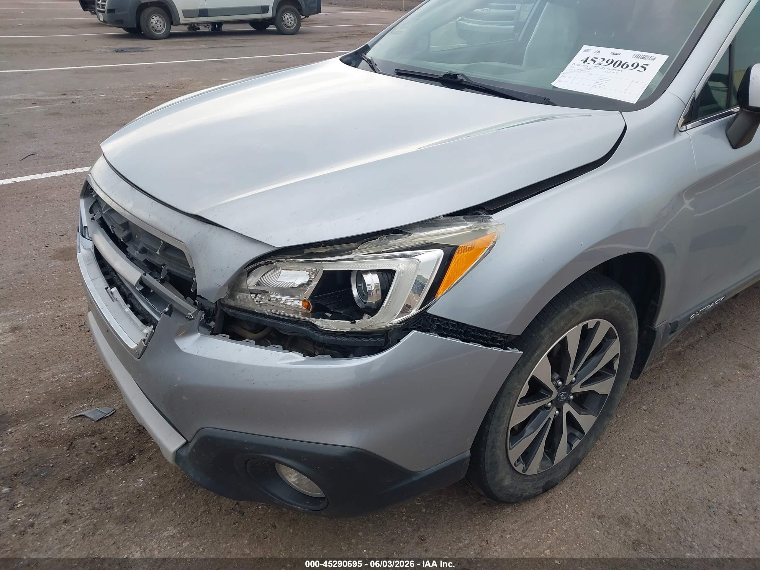 2015 Subaru Outback 2.5i Limited Light Blue vin: 4S4BSBJC6F3226750