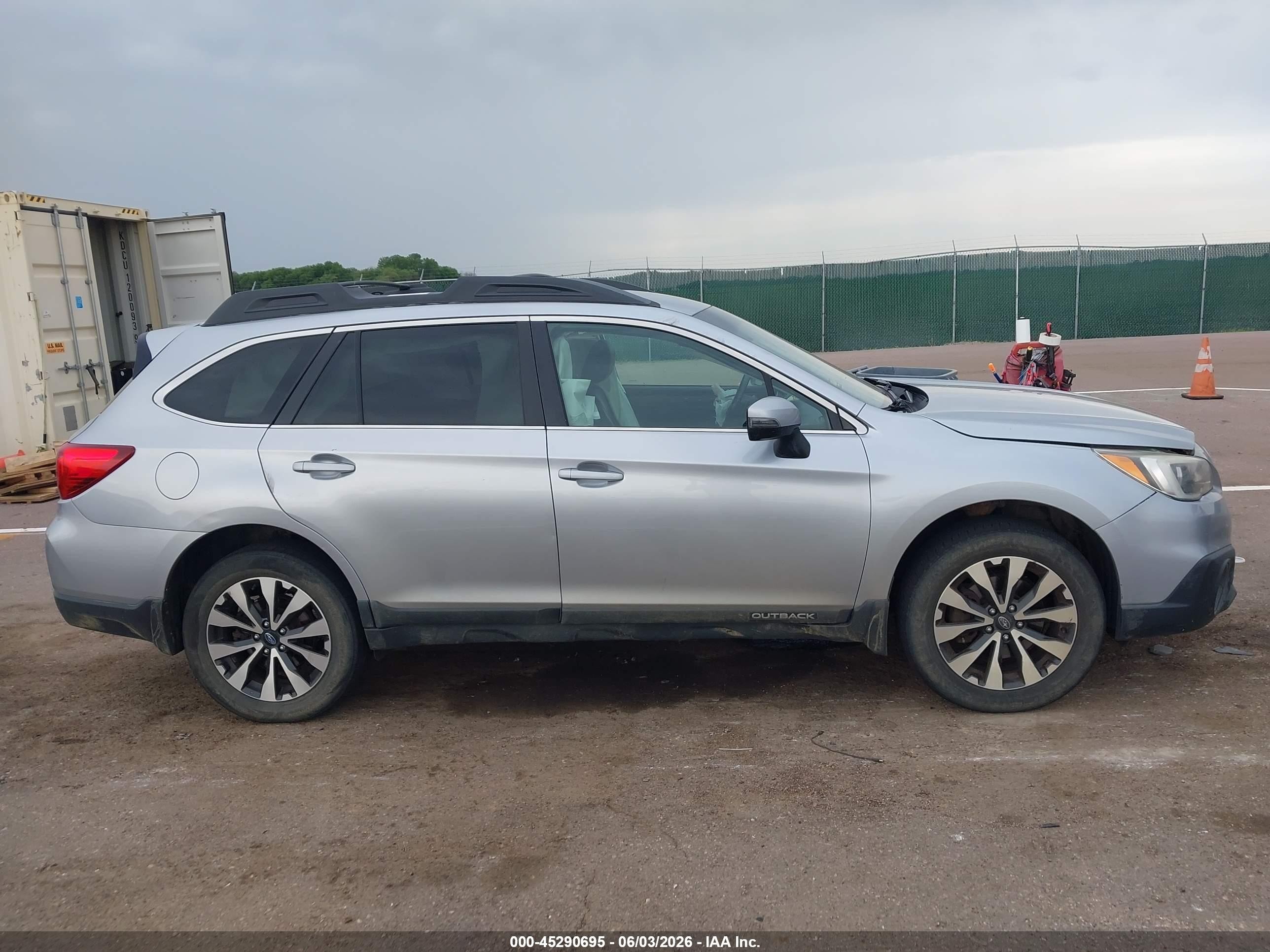 2015 Subaru Outback 2.5i Limited Light Blue vin: 4S4BSBJC6F3226750