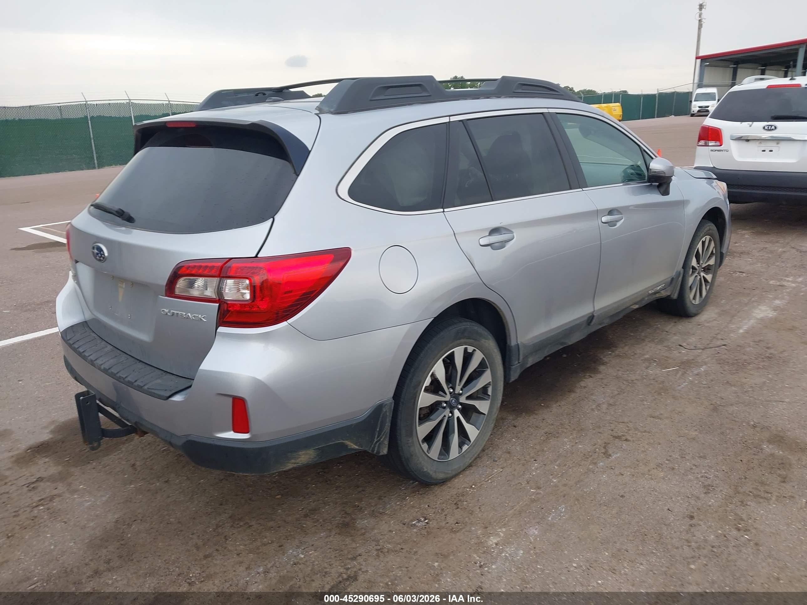 2015 Subaru Outback 2.5i Limited Light Blue vin: 4S4BSBJC6F3226750