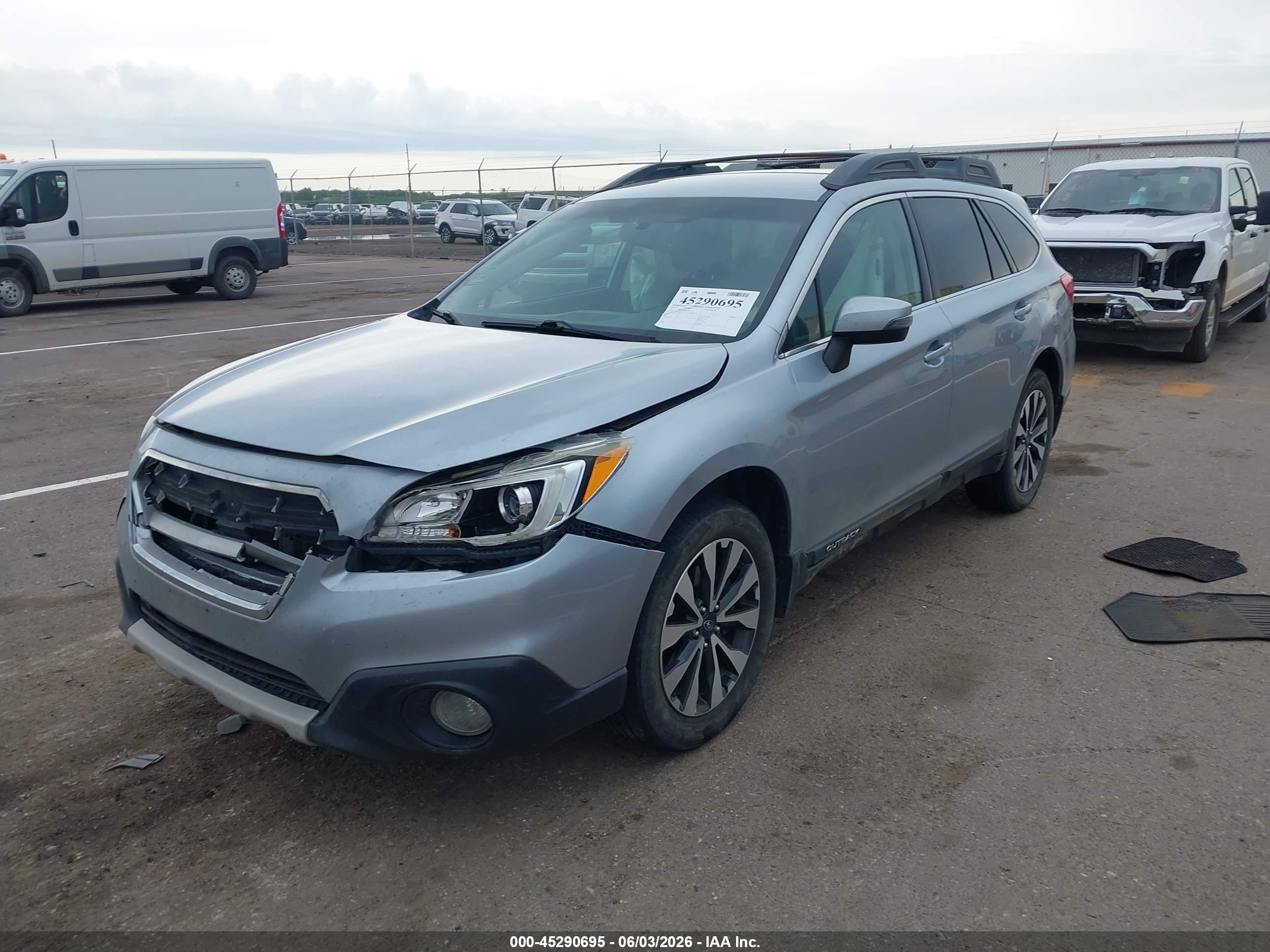 2015 Subaru Outback 2.5i Limited Light Blue vin: 4S4BSBJC6F3226750
