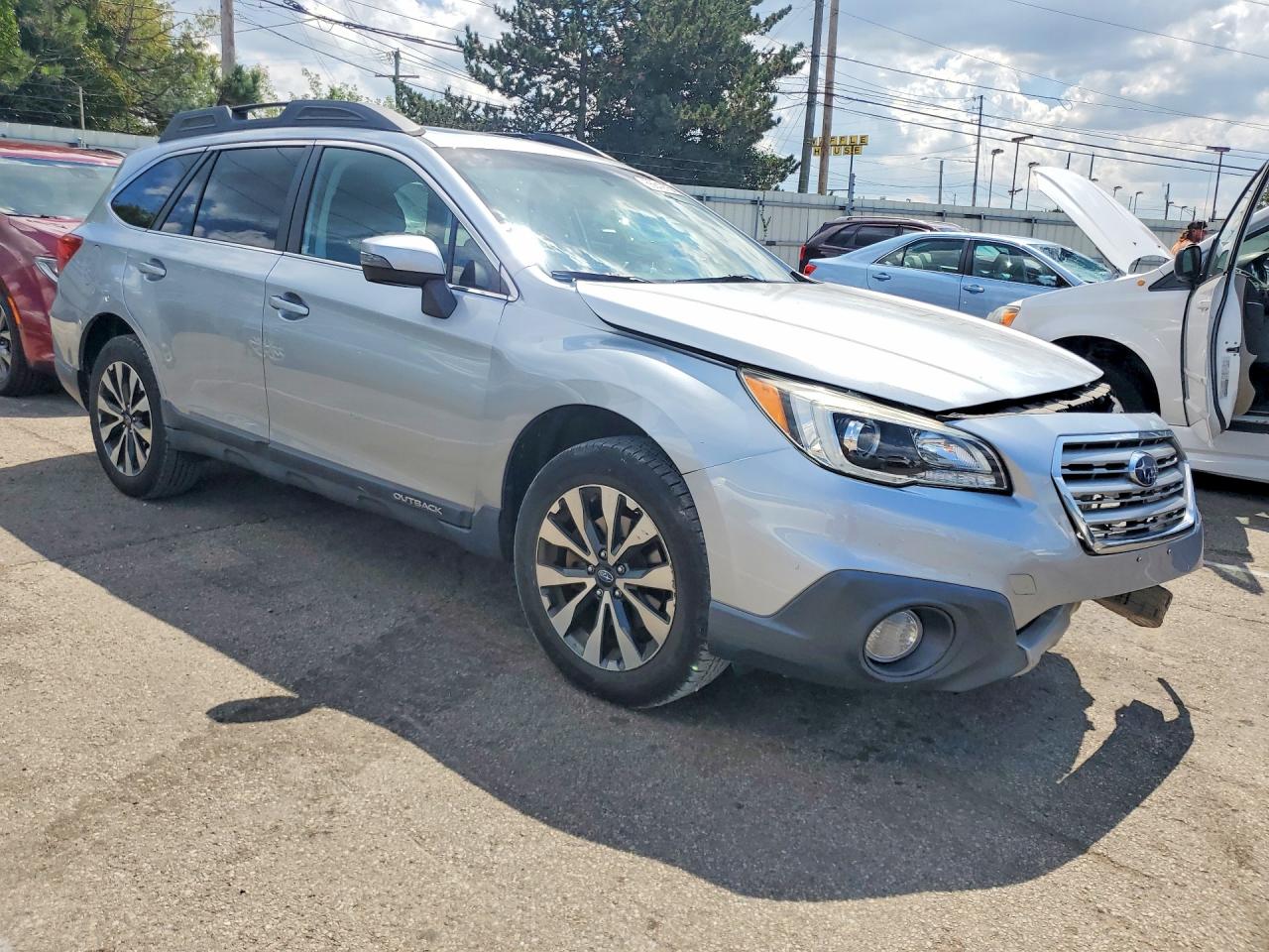 2015 Subaru Outback 2.5i Limited Blue vin: 4S4BSBLC1F3212414