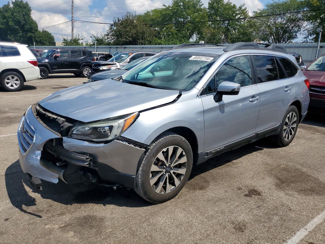 2015 Subaru Outback 2.5i Limited Blue vin: 4S4BSBLC1F3212414