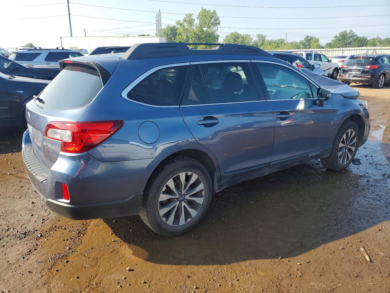 2015 Subaru Outback 2.5i Limited Blue vin: 4S4BSBLC2F3283606