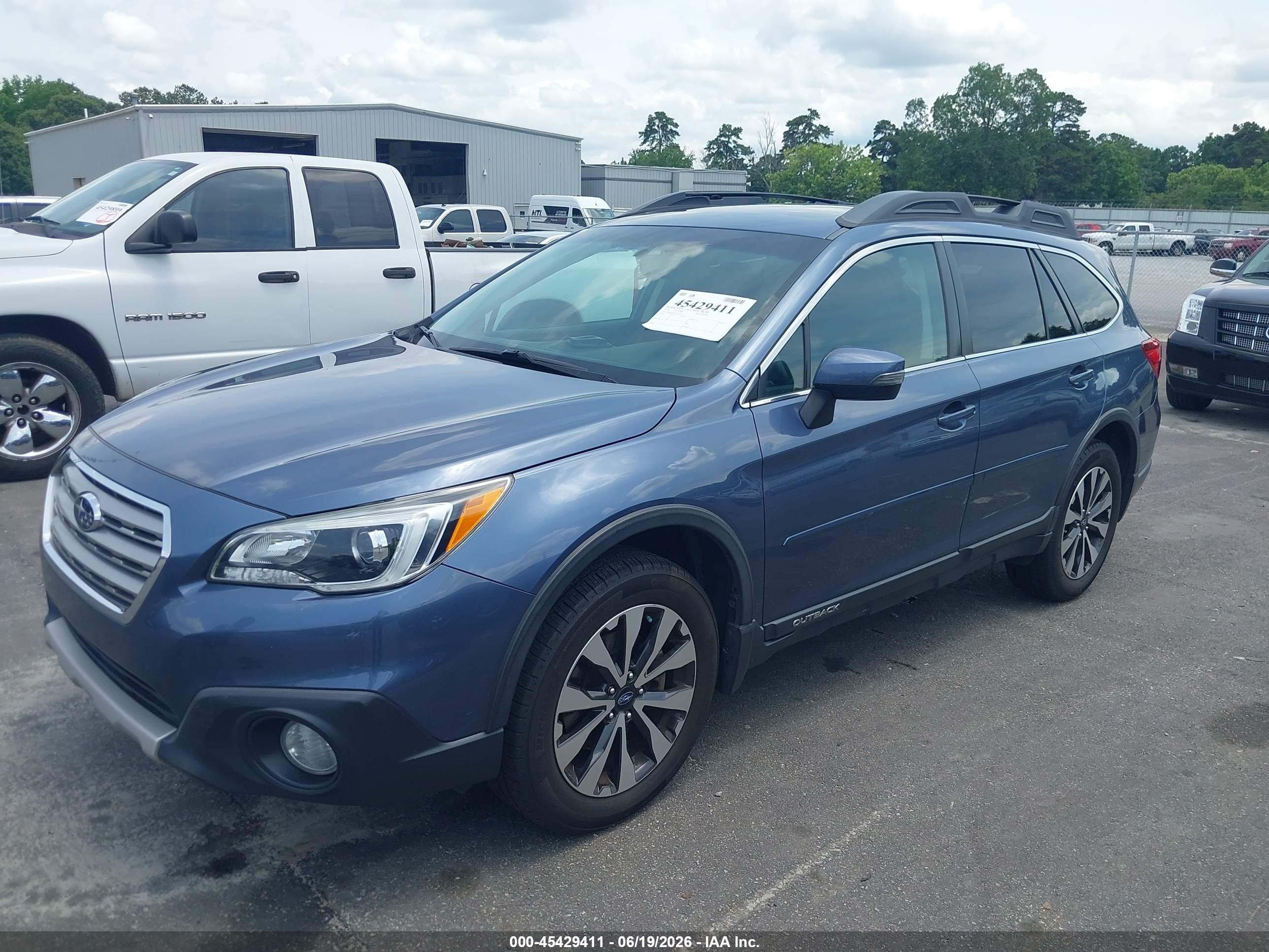 2015 Subaru Outback 2.5i Limited Dark Blue vin: 4S4BSBLC5F3319255