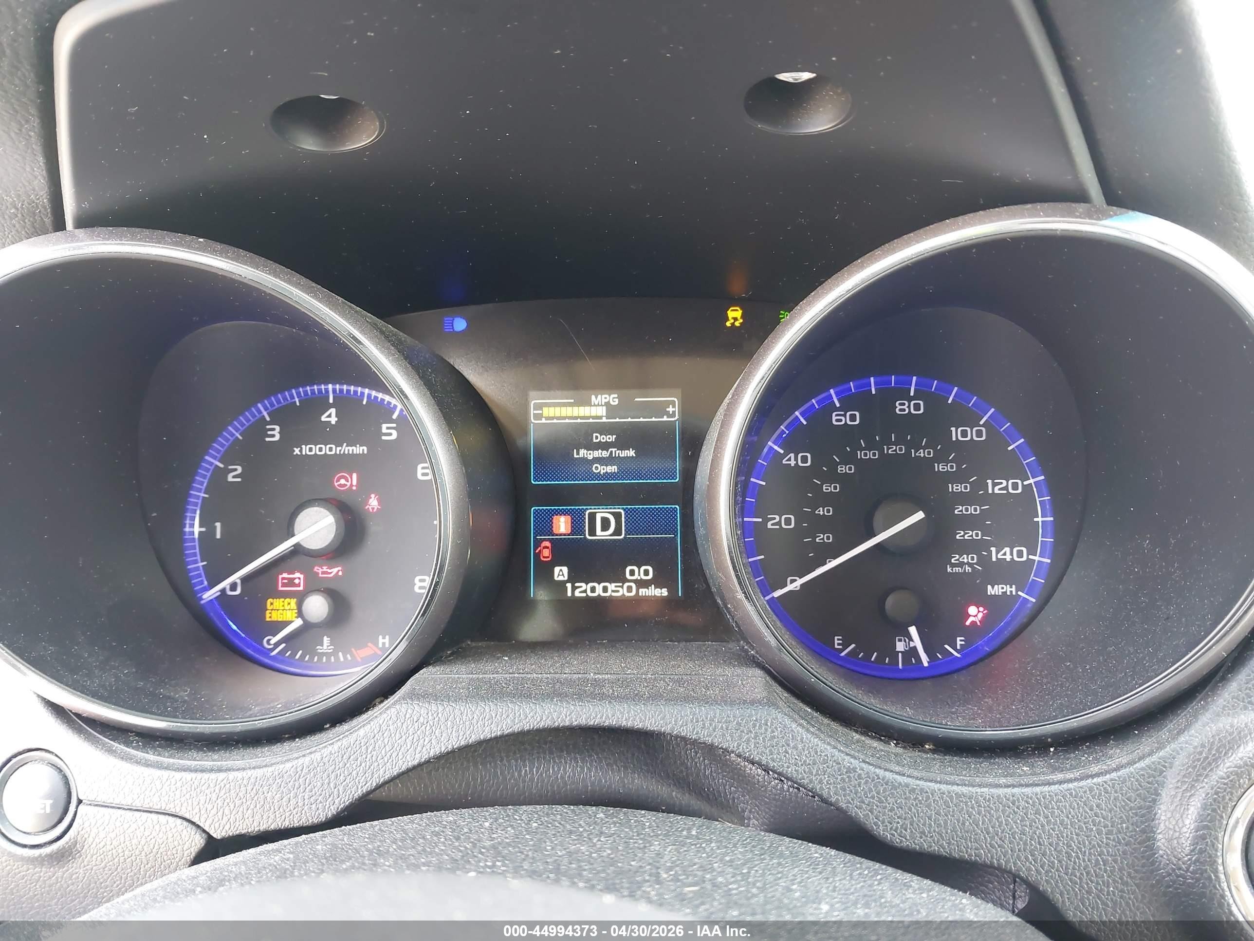 2015 Subaru Outback 2.5i Limited Черный vin: 4S4BSBLC8F3205217