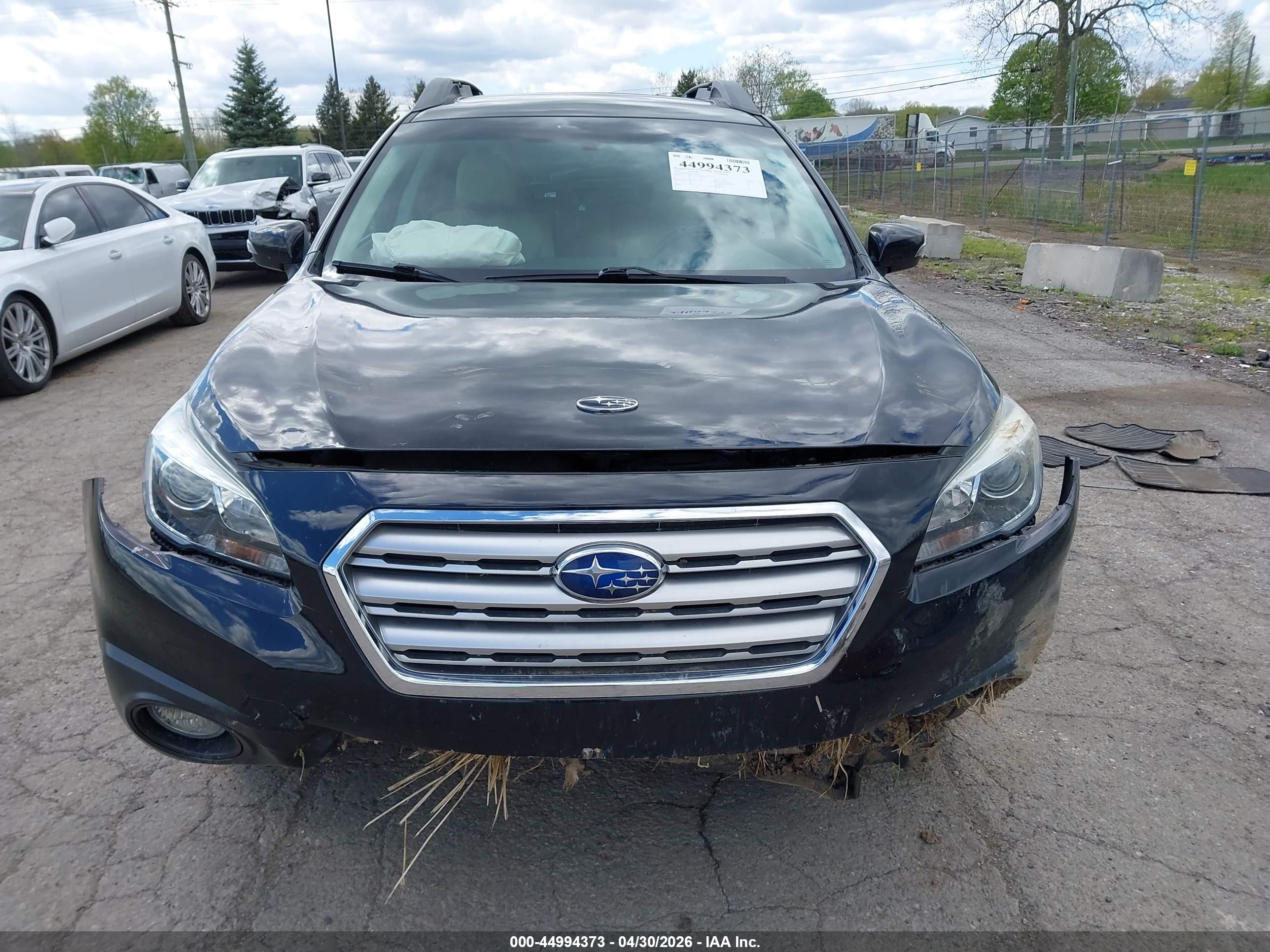 2015 Subaru Outback 2.5i Limited Черный vin: 4S4BSBLC8F3205217