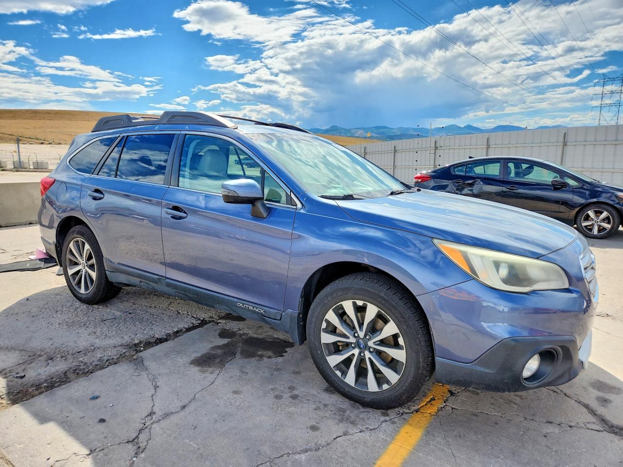 2015 Subaru Outback 2.5i Limited Blue vin: 4S4BSBLC8F3257317
