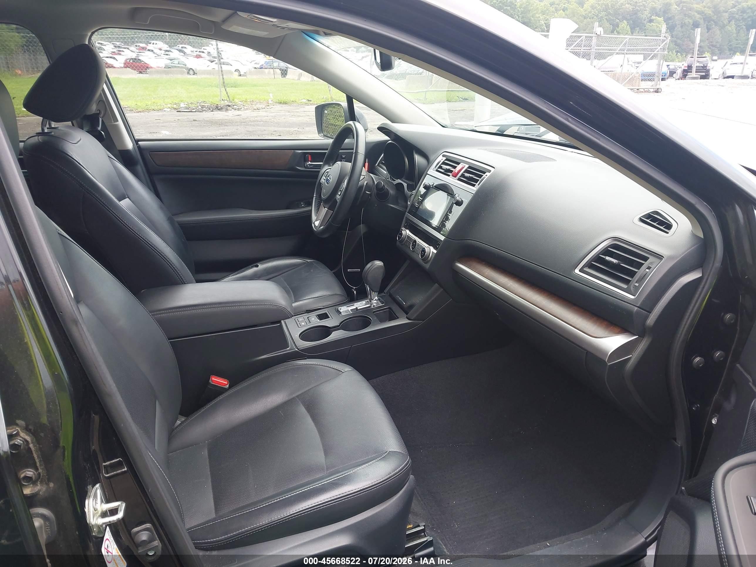 2015 Subaru Outback 2.5i Limited Black vin: 4S4BSBLC8F3276109
