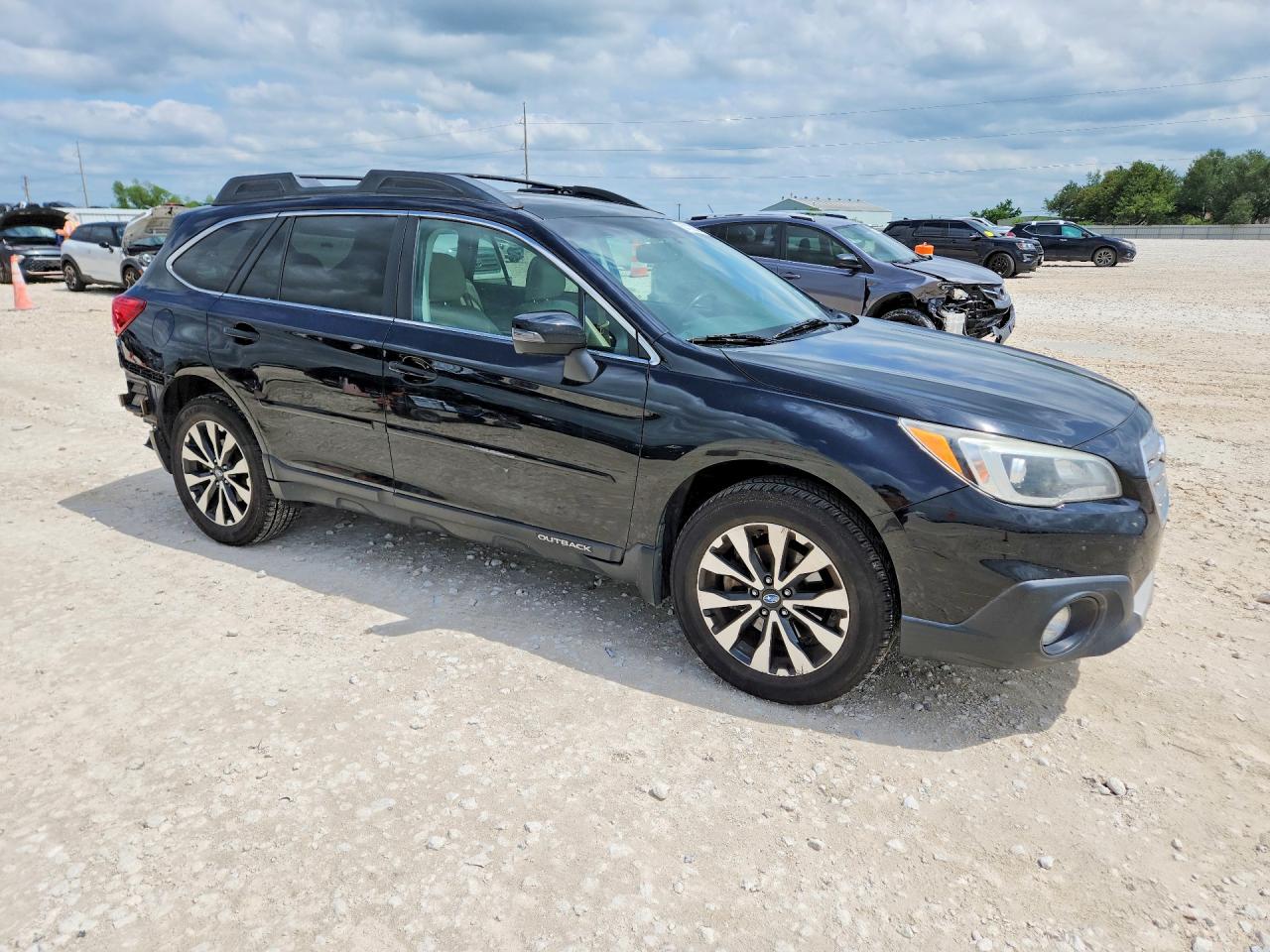 2015 Subaru Outback 2.5i Limited Black vin: 4S4BSBLC9F3221104