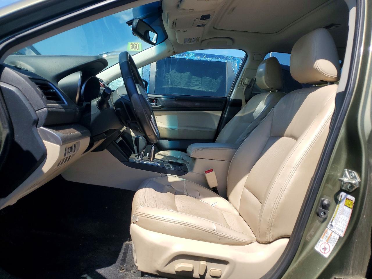 2015 Subaru Outback 2.5i Limited Green vin: 4S4BSBLCXF3254337