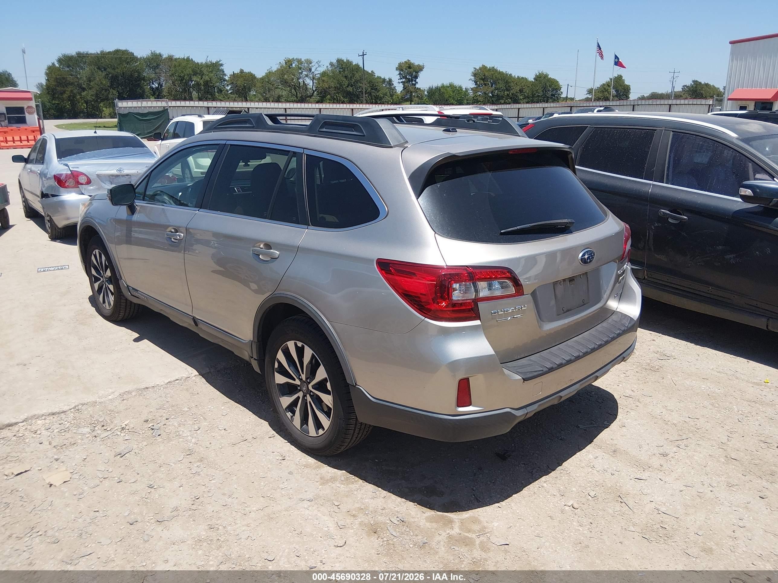 2015 Subaru Outback 2.5i Limited Серый vin: 4S4BSBNC0F3269376
