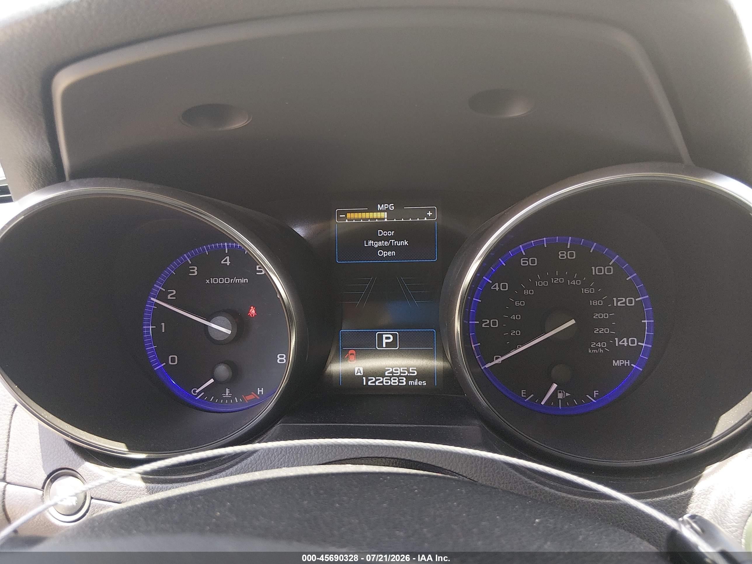 2015 Subaru Outback 2.5i Limited Серый vin: 4S4BSBNC0F3269376