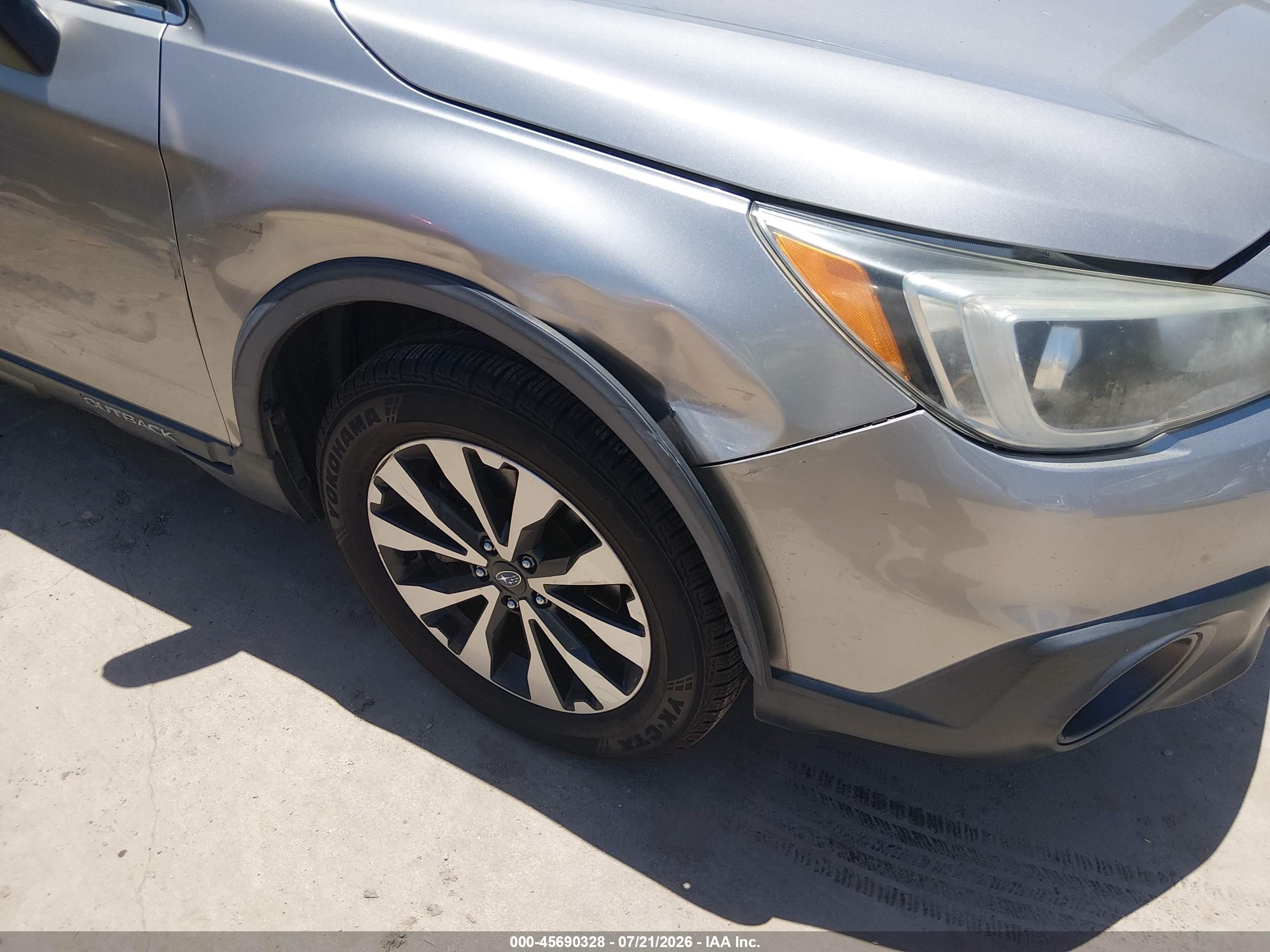 2015 Subaru Outback 2.5i Limited Серый vin: 4S4BSBNC0F3269376