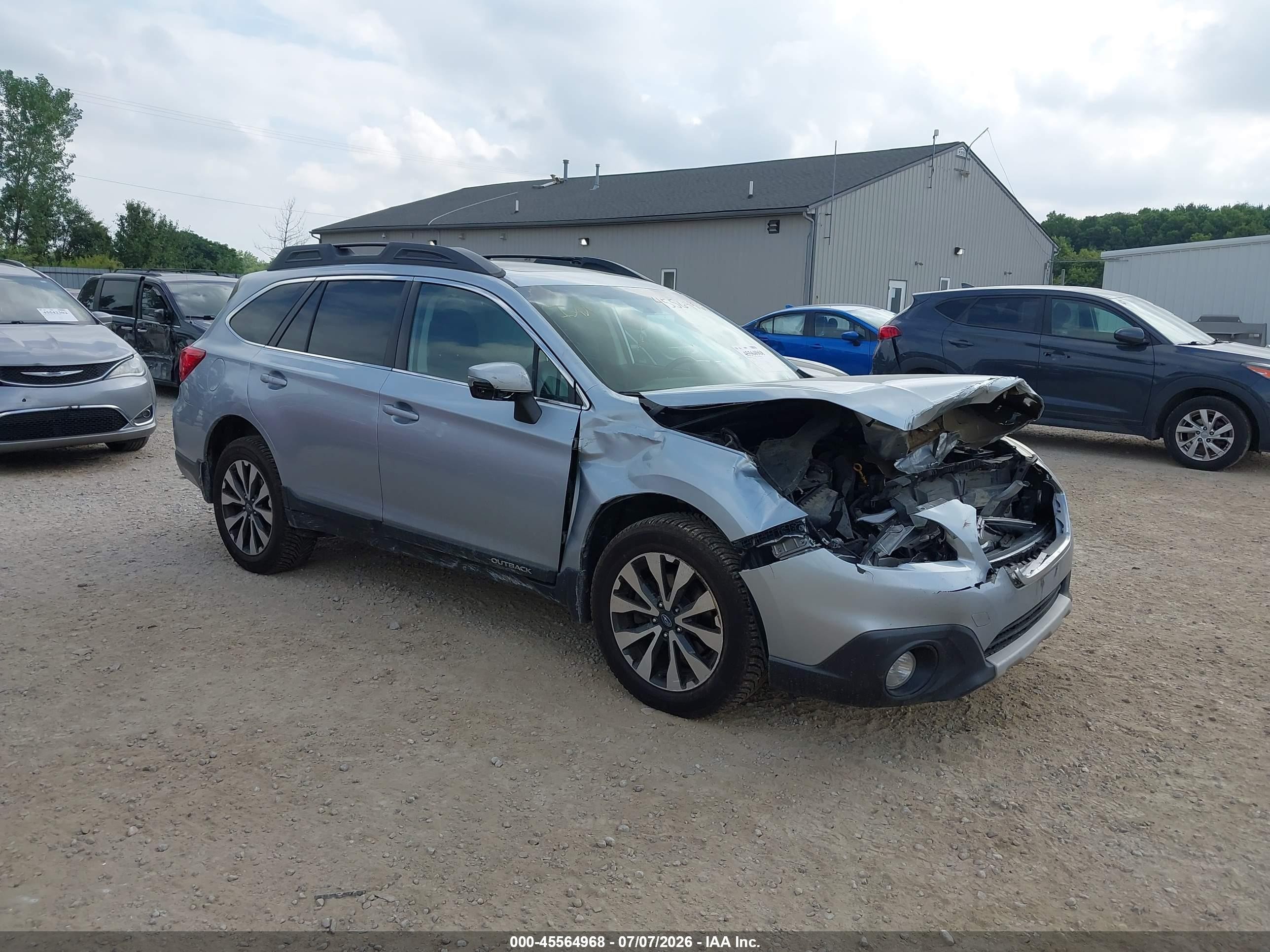 2015 Subaru Outback 2.5i Limited Blue vin: 4S4BSBNC0F3361183