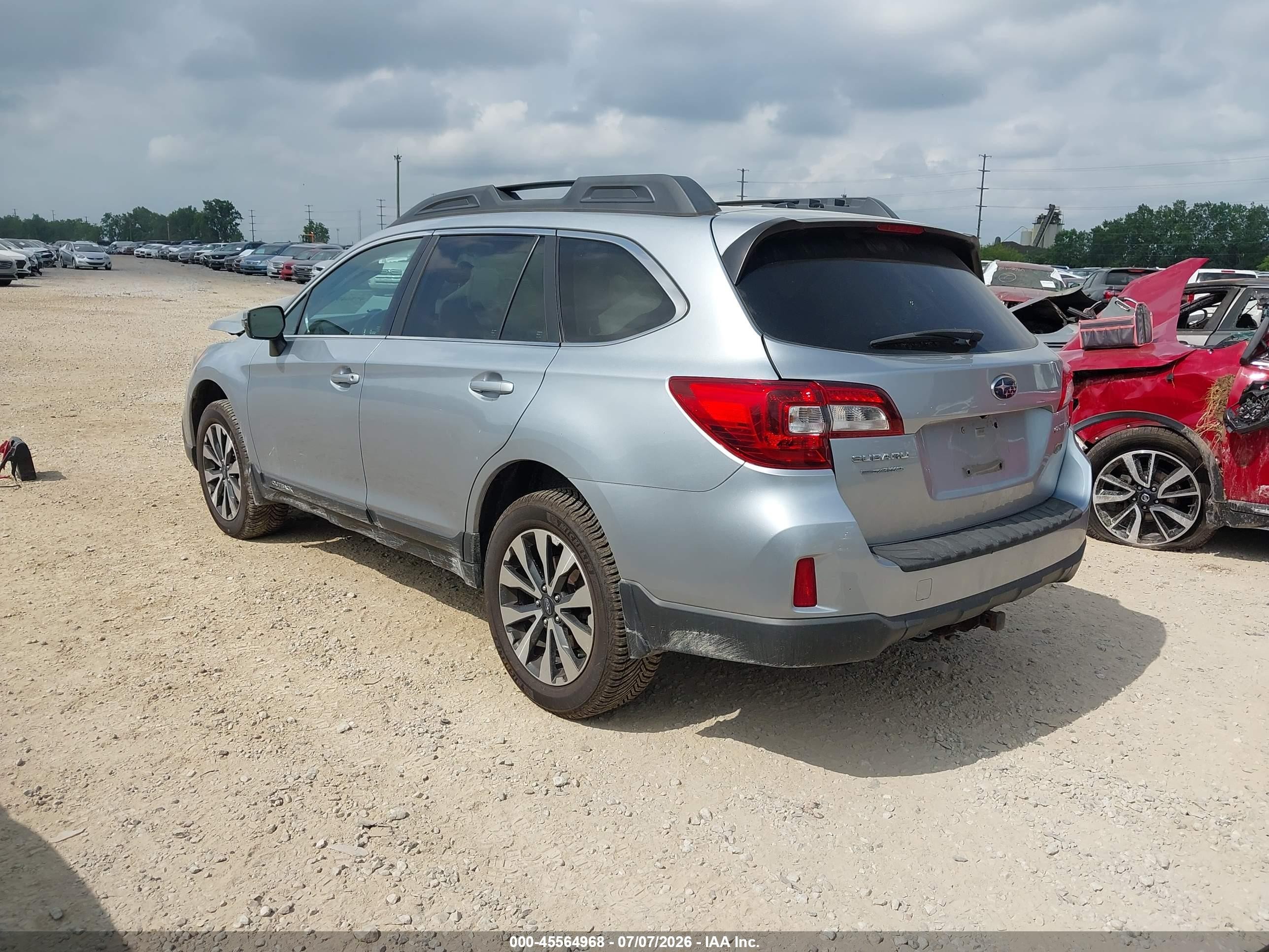 2015 Subaru Outback 2.5i Limited Blue vin: 4S4BSBNC0F3361183