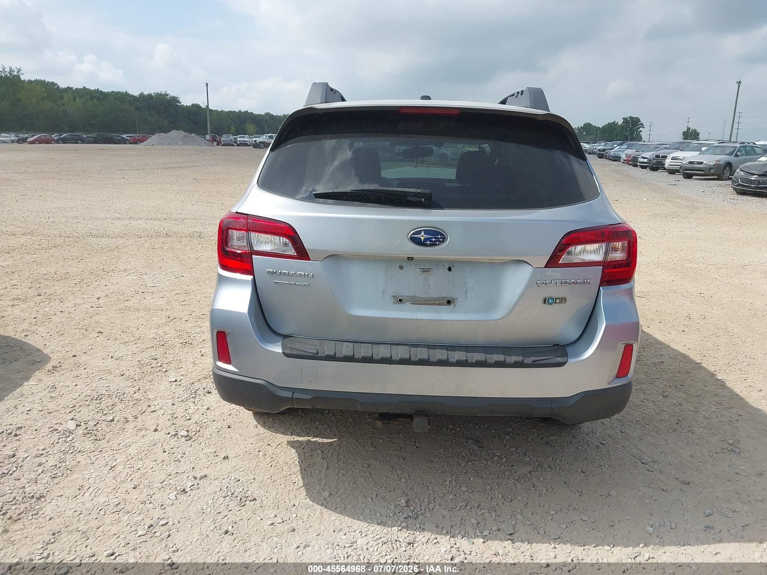 2015 Subaru Outback 2.5i Limited Blue vin: 4S4BSBNC0F3361183