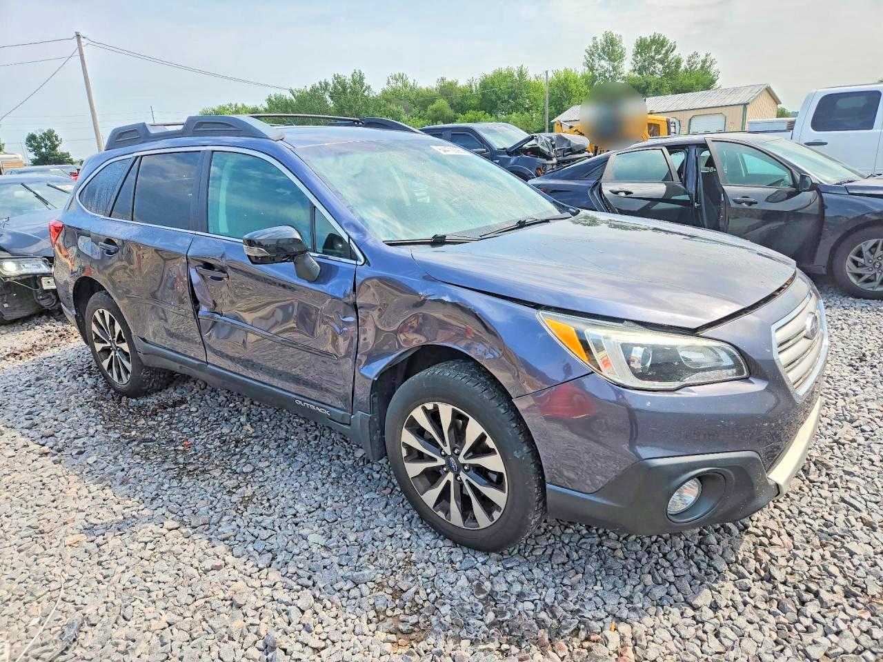 2015 Subaru Outback 2.5i Limited Gray vin: 4S4BSBNC2F3306167