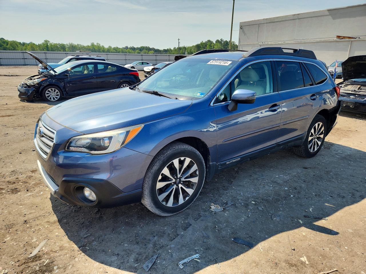 2015 Subaru Outback 2.5i Limited Blue vin: 4S4BSBNC4F3287704