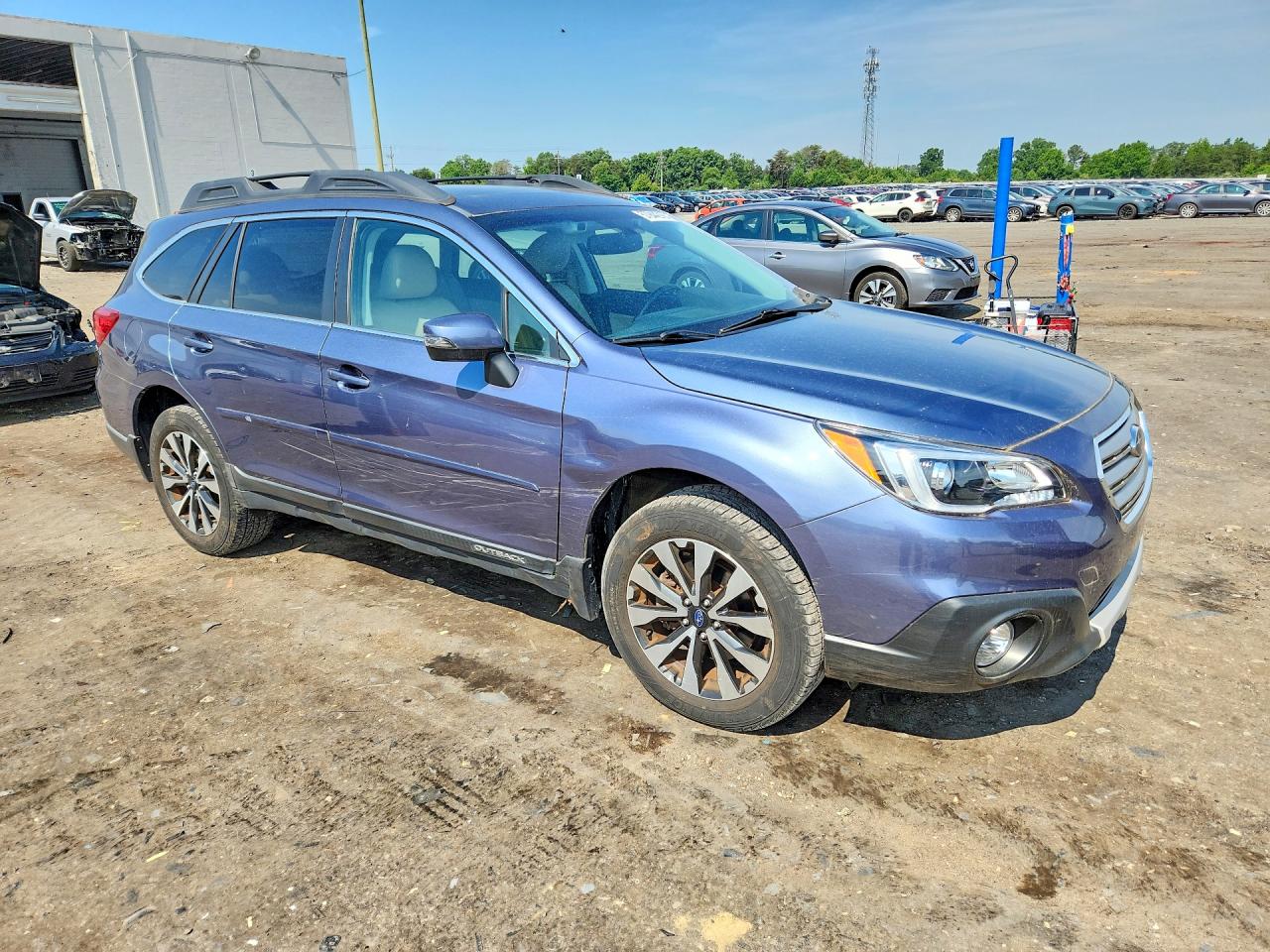 2015 Subaru Outback 2.5i Limited Blue vin: 4S4BSBNC4F3287704