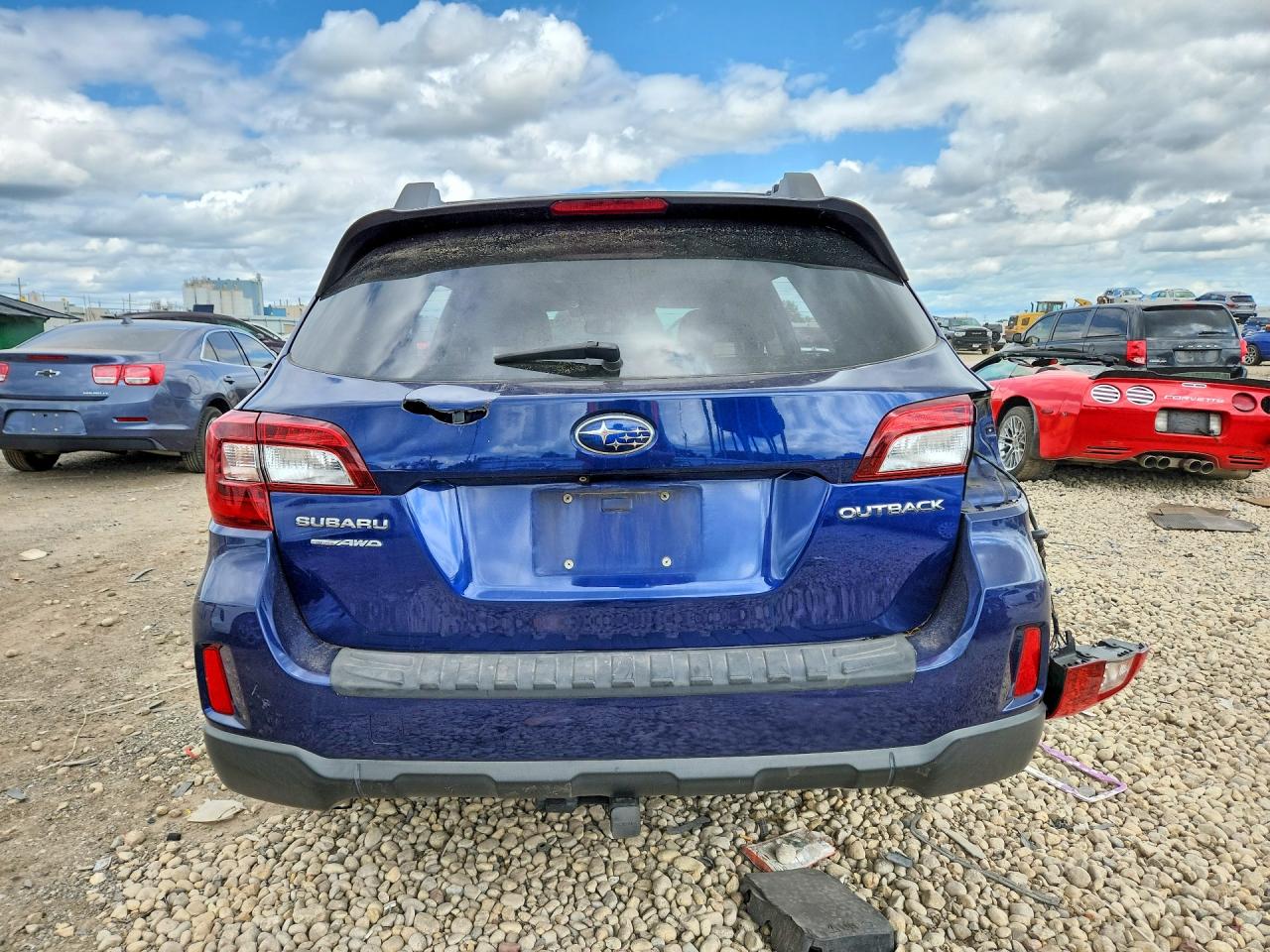 2015 Subaru Outback 2.5i Limited Blue vin: 4S4BSBNC4F3327344