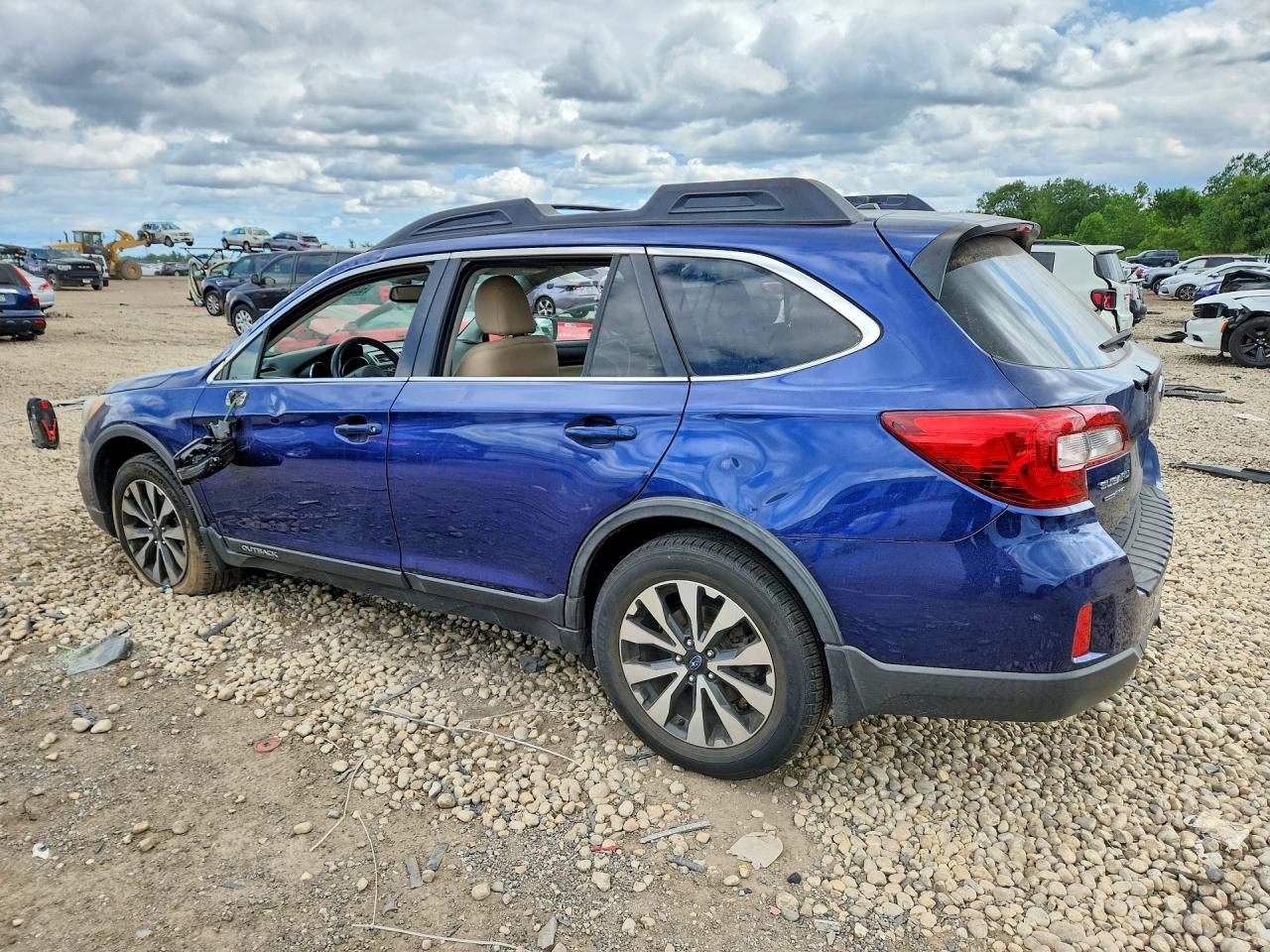 2015 Subaru Outback 2.5i Limited Blue vin: 4S4BSBNC4F3327344