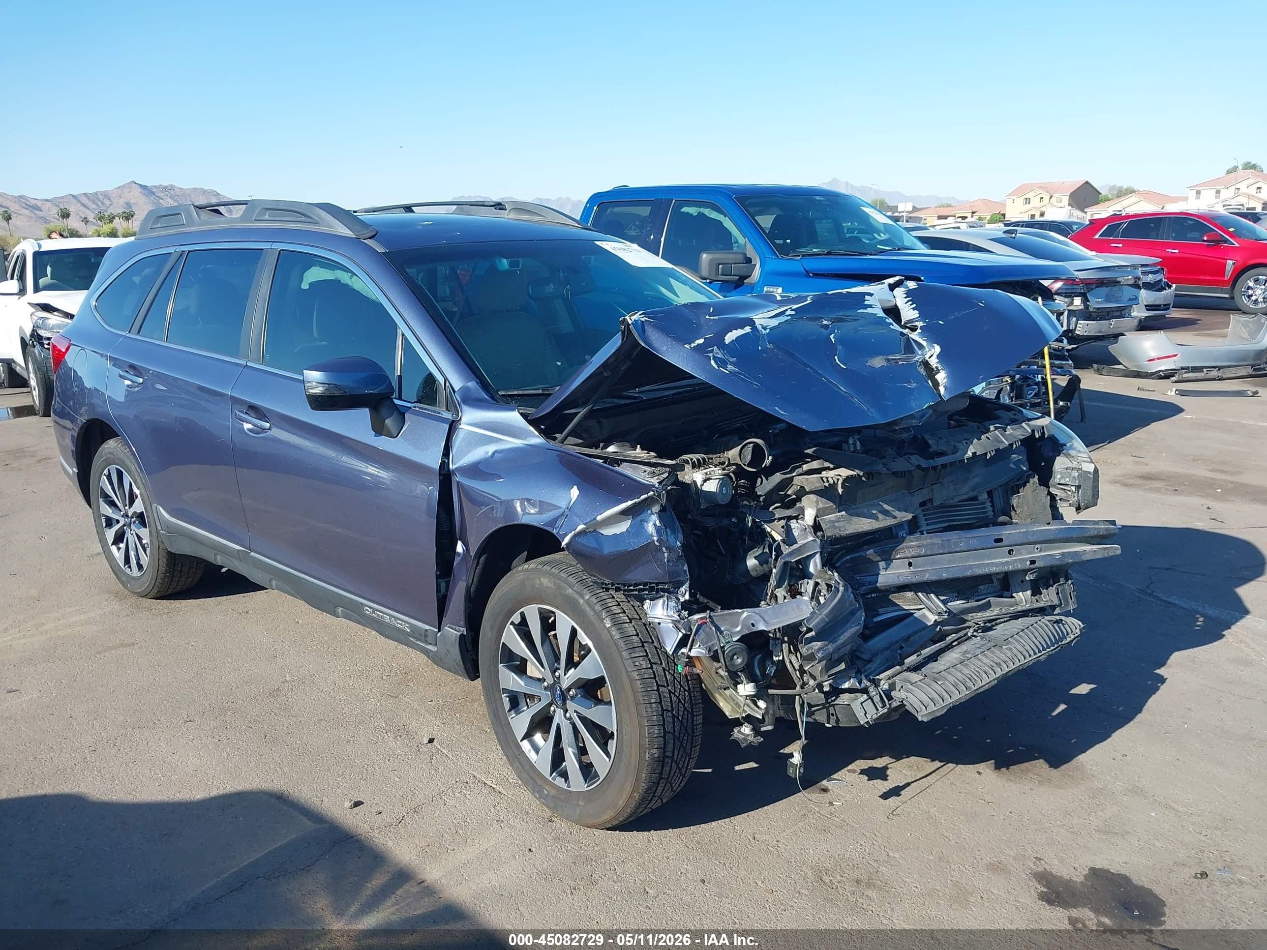 2015 Subaru Outback 2.5i Limited Light Blue vin: 4S4BSBNC5F3239354