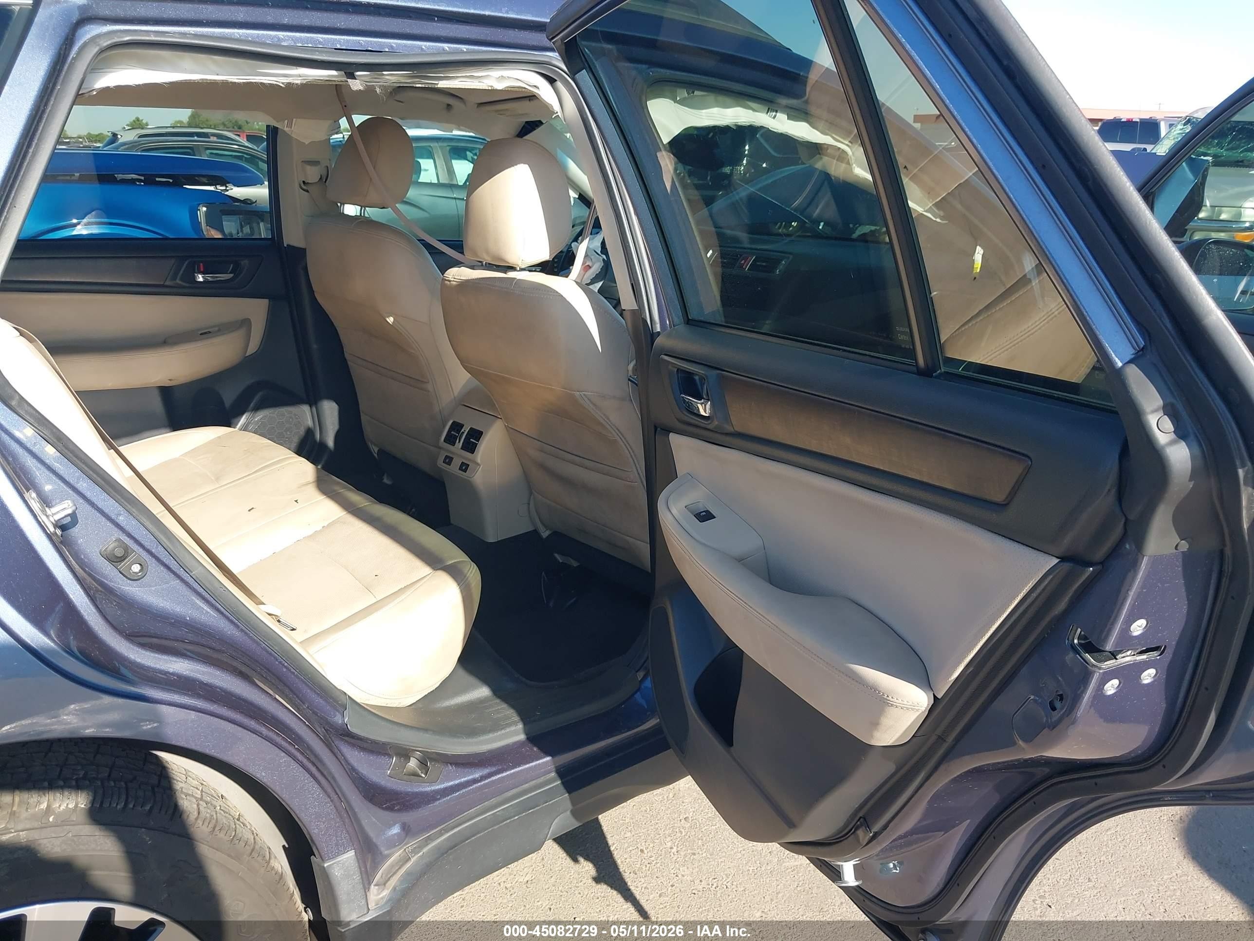 2015 Subaru Outback 2.5i Limited Light Blue vin: 4S4BSBNC5F3239354